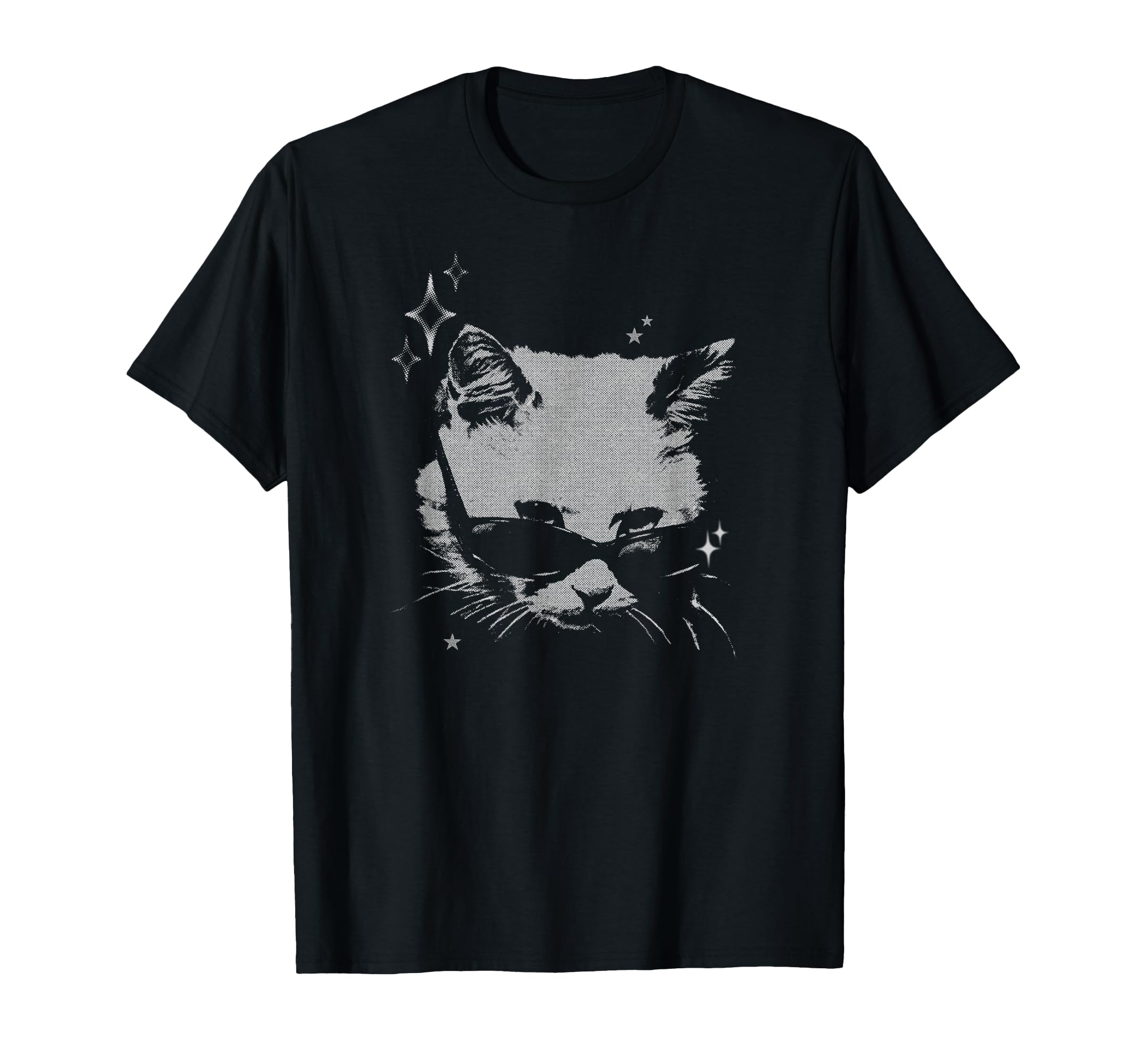 Y2K Cat Sunglasses Silly 90S 2000S Grunge T-Shirt - Streetwear Style Unisex - T-Shirt, Sweatshirt, Hoodie