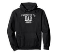 Promoted Dad Est 2024 Father Hoodie - Minimalist Print Men Women - T-Shirt, Sweatshirt, Hoodie
