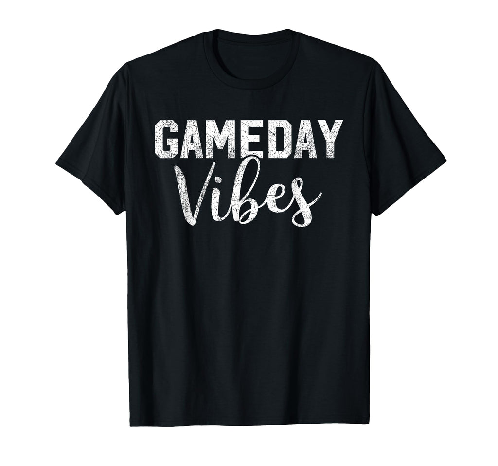 Game Day Vibes Distressed Football T-Shirt - Trendy Graphic Men Women - T-Shirt, Sweatshirt, Hoodie