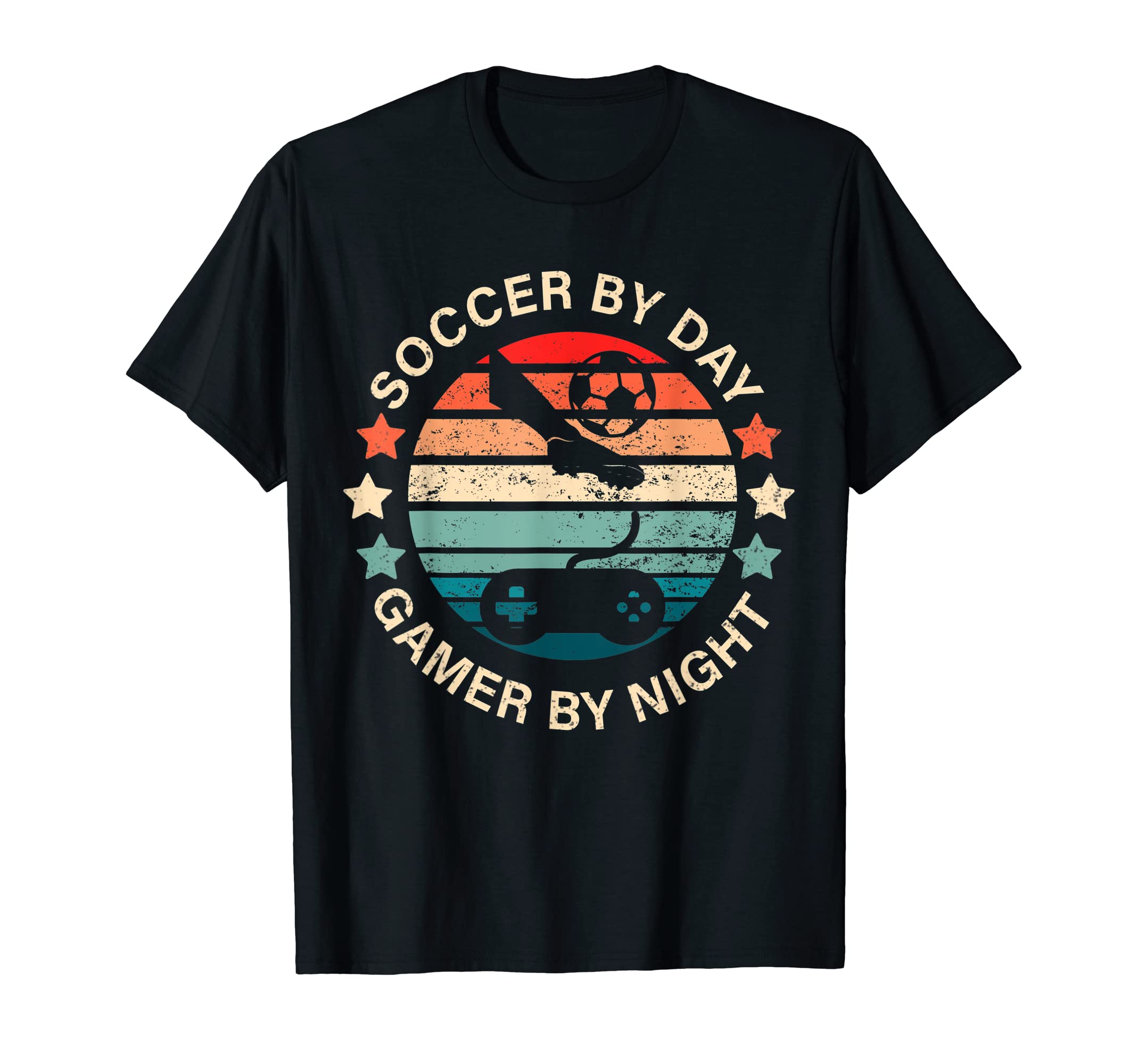 Soccer Day Gamer Night Gamer T-Shirt - Custom Art Print Men Women - T-Shirt, Sweatshirt, Hoodie