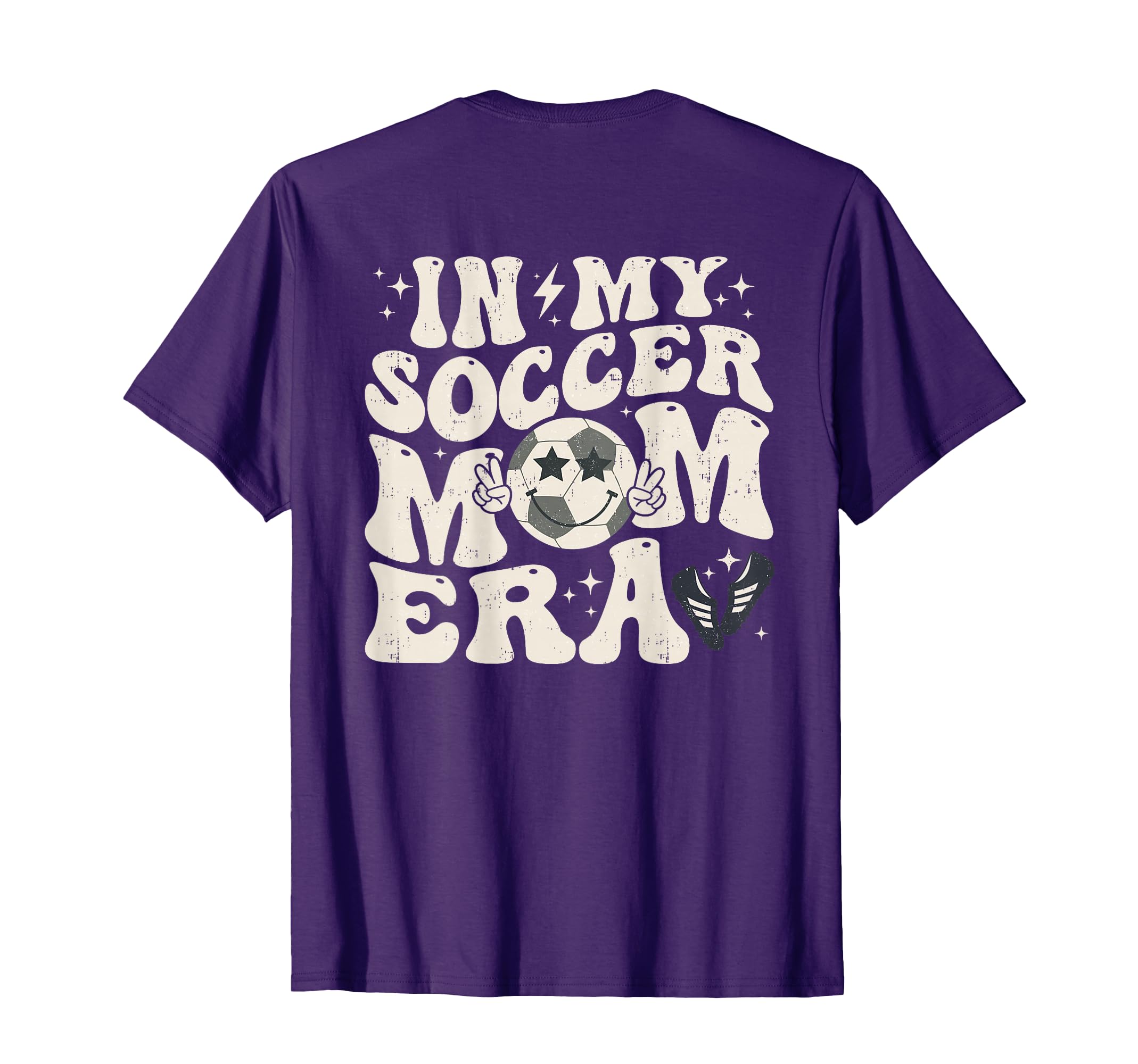 Groovy My Soccer Mom Era Back T-Shirt - Aesthetic Graphic Men Women - T-Shirt, Sweatshirt, Hoodie