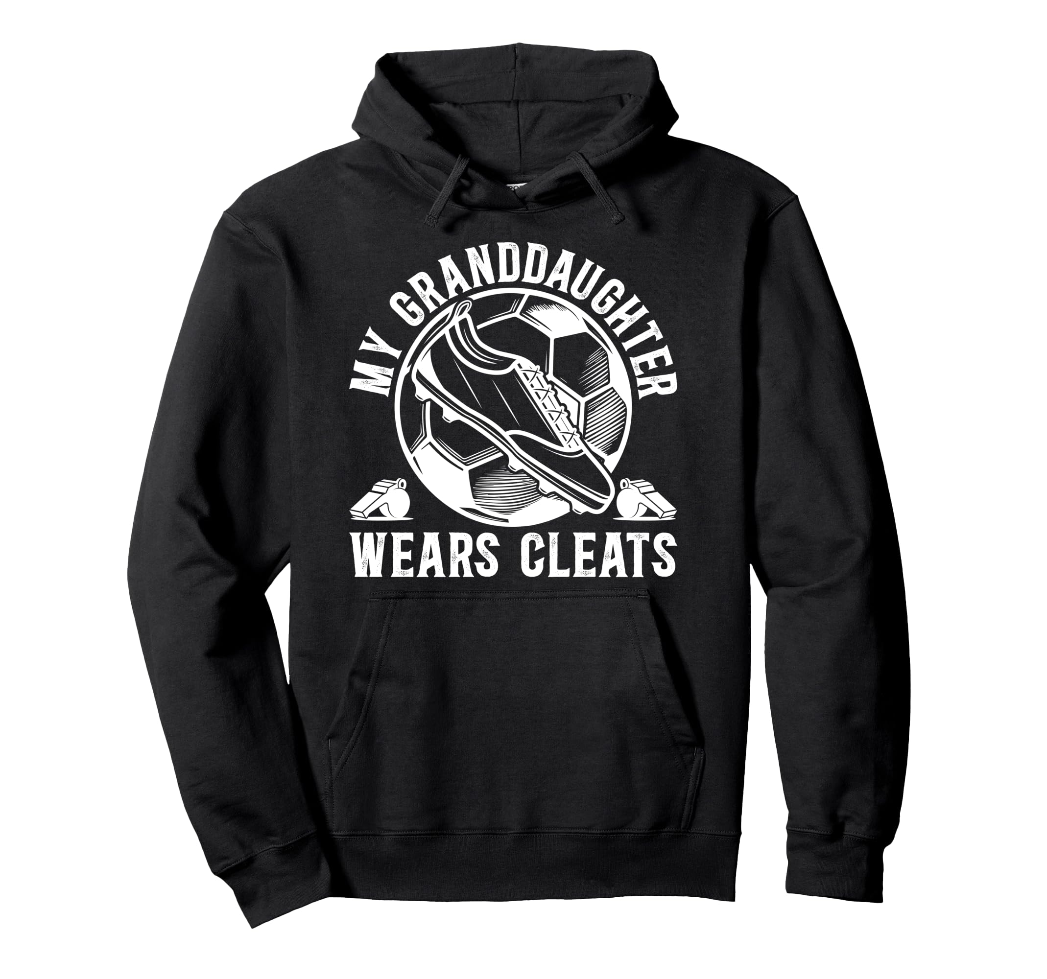 My Granddaughter Soccer Grandpa Soccer Hoodie - Novelty Apparel for Adults - T-Shirt, Sweatshirt, Hoodie