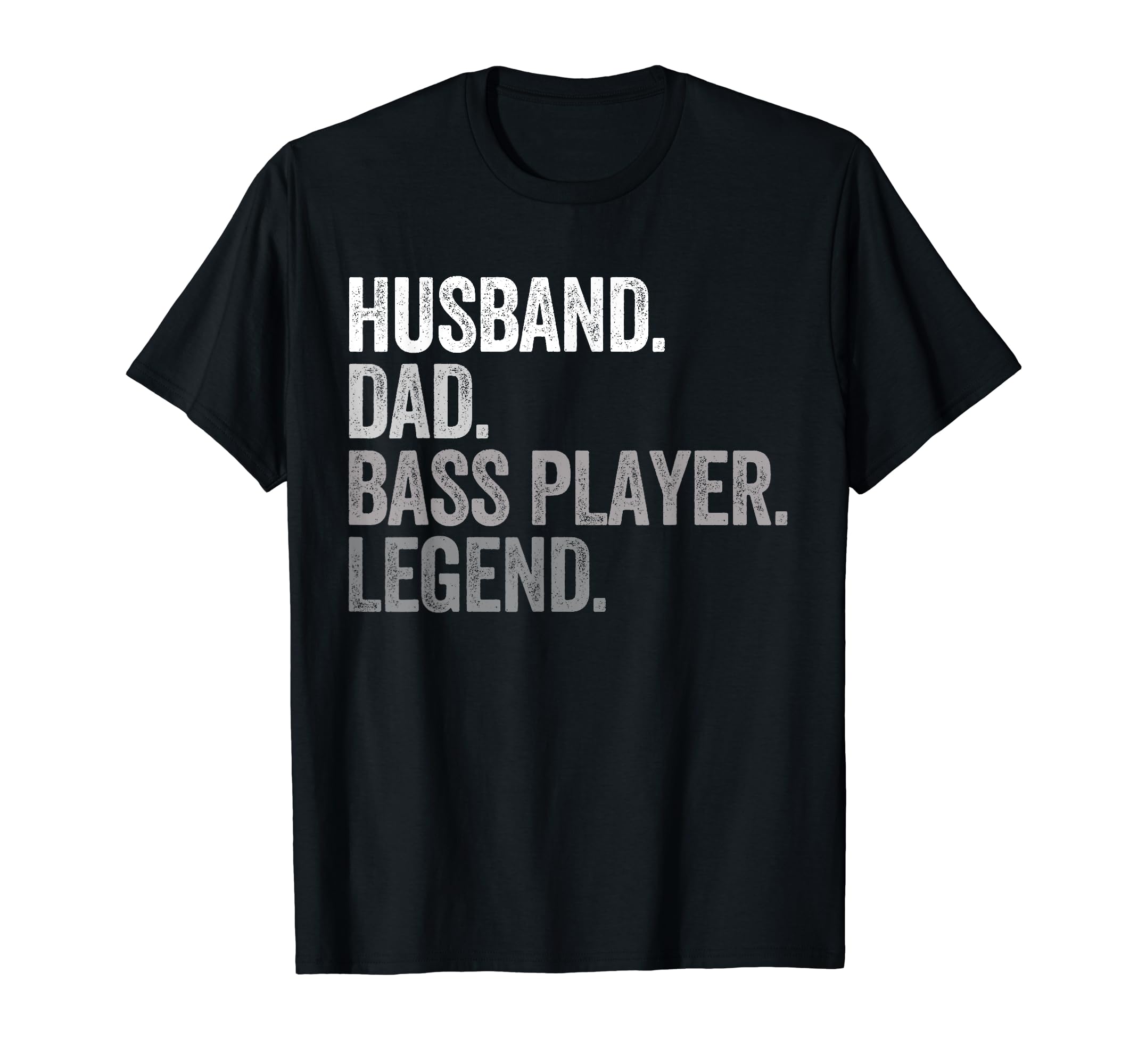 Husband Dad Bass Player Funny Bassist T-Shirt - Minimalist Print Unisex - T-Shirt, Sweatshirt, Hoodie