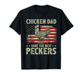 Chicken Dads Have Best Peckers Usa Flag T-Shirt - Fun Novelty Design Unisex - T-Shirt, Sweatshirt, Hoodie