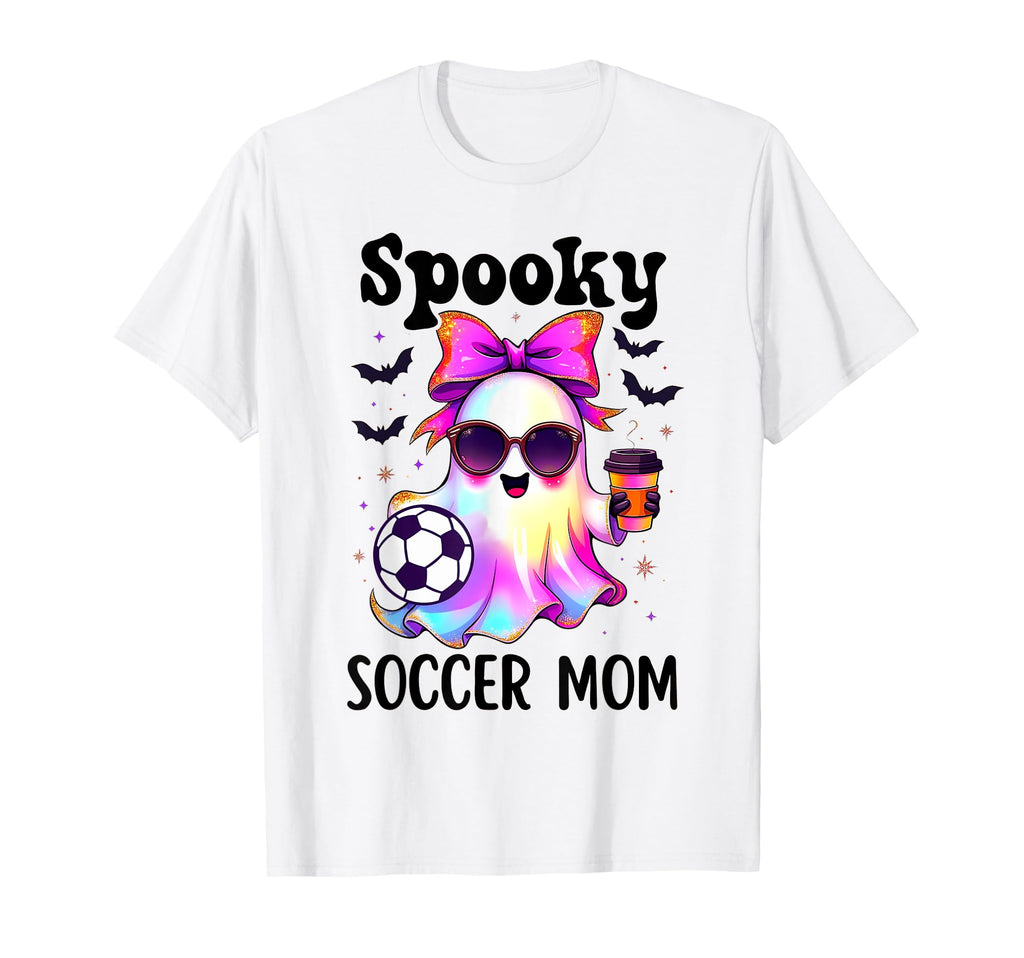 Spooky Soccer Mom Halloween Soccer T-Shirt - Novelty Apparel for Adults - T-Shirt, Sweatshirt, Hoodie