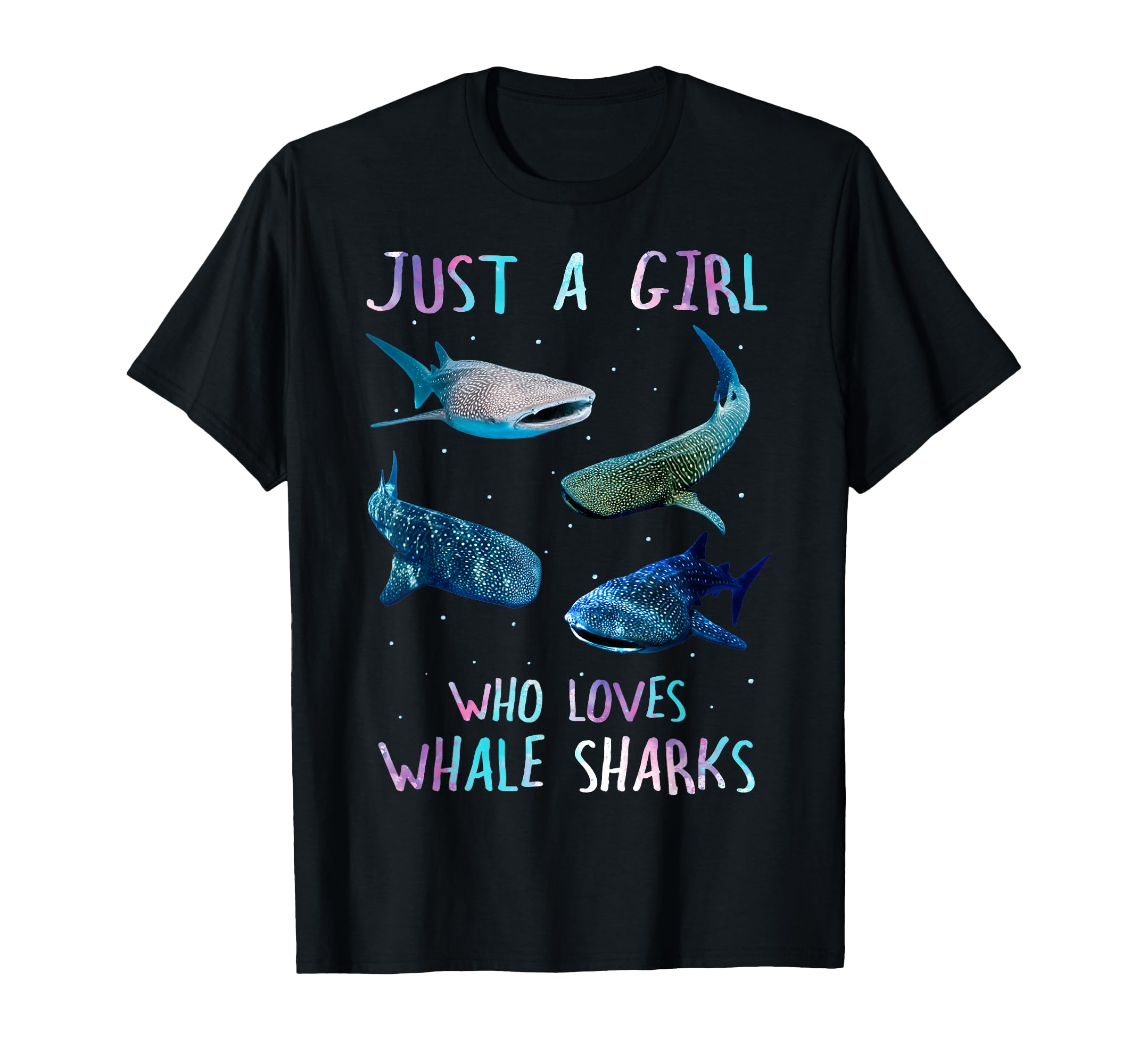 Watercolor Shark Ocean Just Who Loves T-Shirt - Fun Novelty Design Unisex - T-Shirt, Sweatshirt, Hoodie