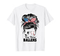 Busy Raising Ballers Soccer And Baseball T-Shirt - Graphic Print Unisex - T-Shirt, Sweatshirt, Hoodie