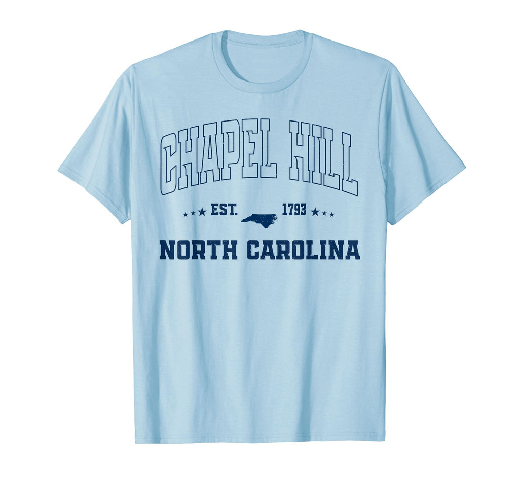 Chapel Hill North Carolina Nc Navy T-Shirt - Aesthetic Graphic for Adults - T-Shirt, Sweatshirt, Hoodie