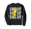 Game Day Softball Lightning Bolt Sweatshirt - Graphic Print for Adults - T-Shirt, Sweatshirt, Hoodie