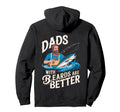 Dads Beards Are Better Fishing Fun Hoodie - Unique Graphic Unisex - T-Shirt, Sweatshirt, Hoodie