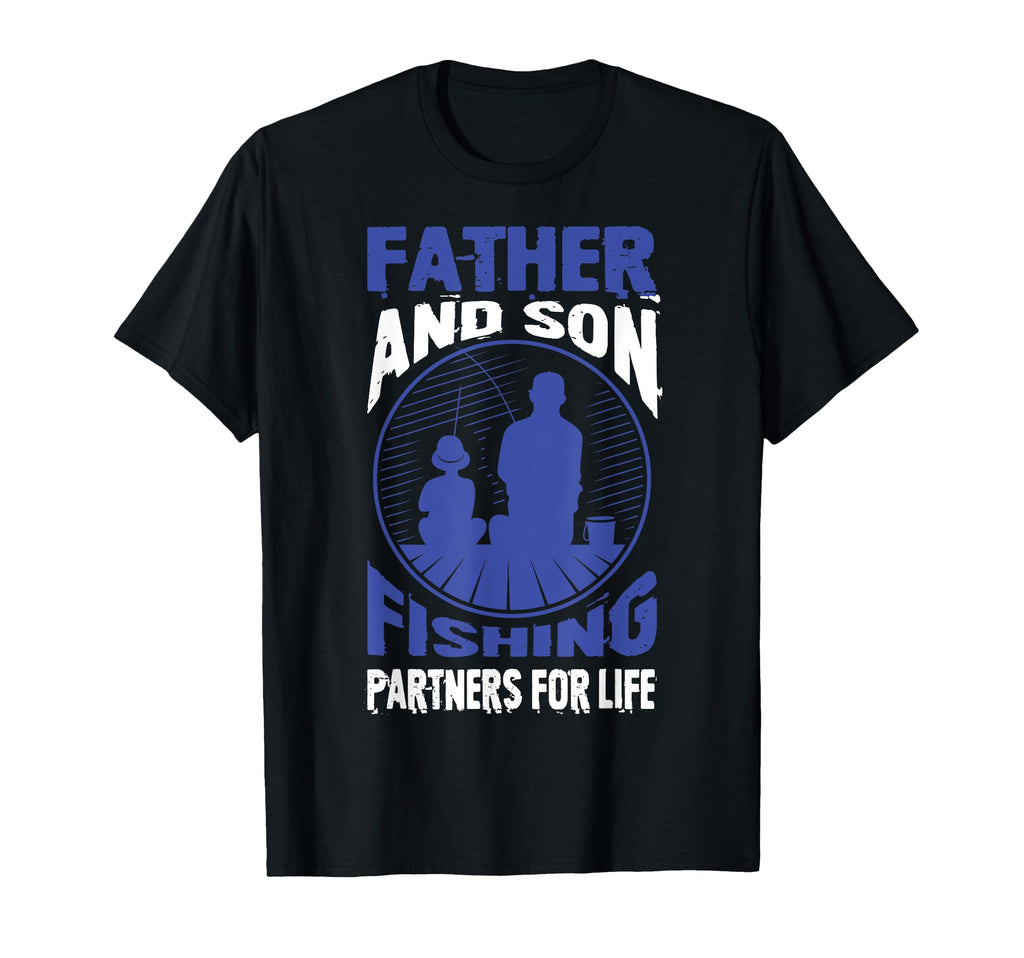 Father And Son Fishing Partners T-Shirt - Fun Novelty Design for Adults - T-Shirt, Sweatshirt, Hoodie
