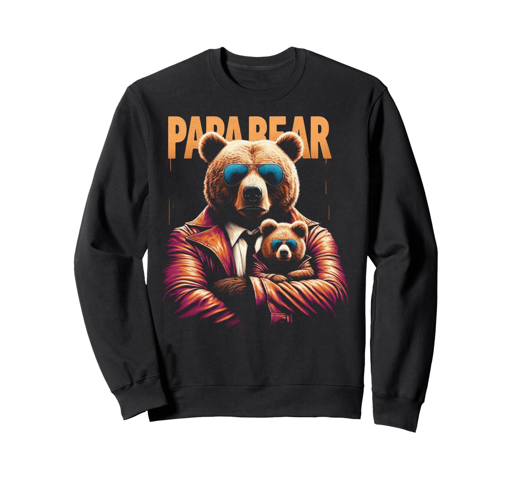 Papa Bear Funny Bears Animal Lover Sweatshirt - Graphic Print for Adults - T-Shirt, Sweatshirt, Hoodie