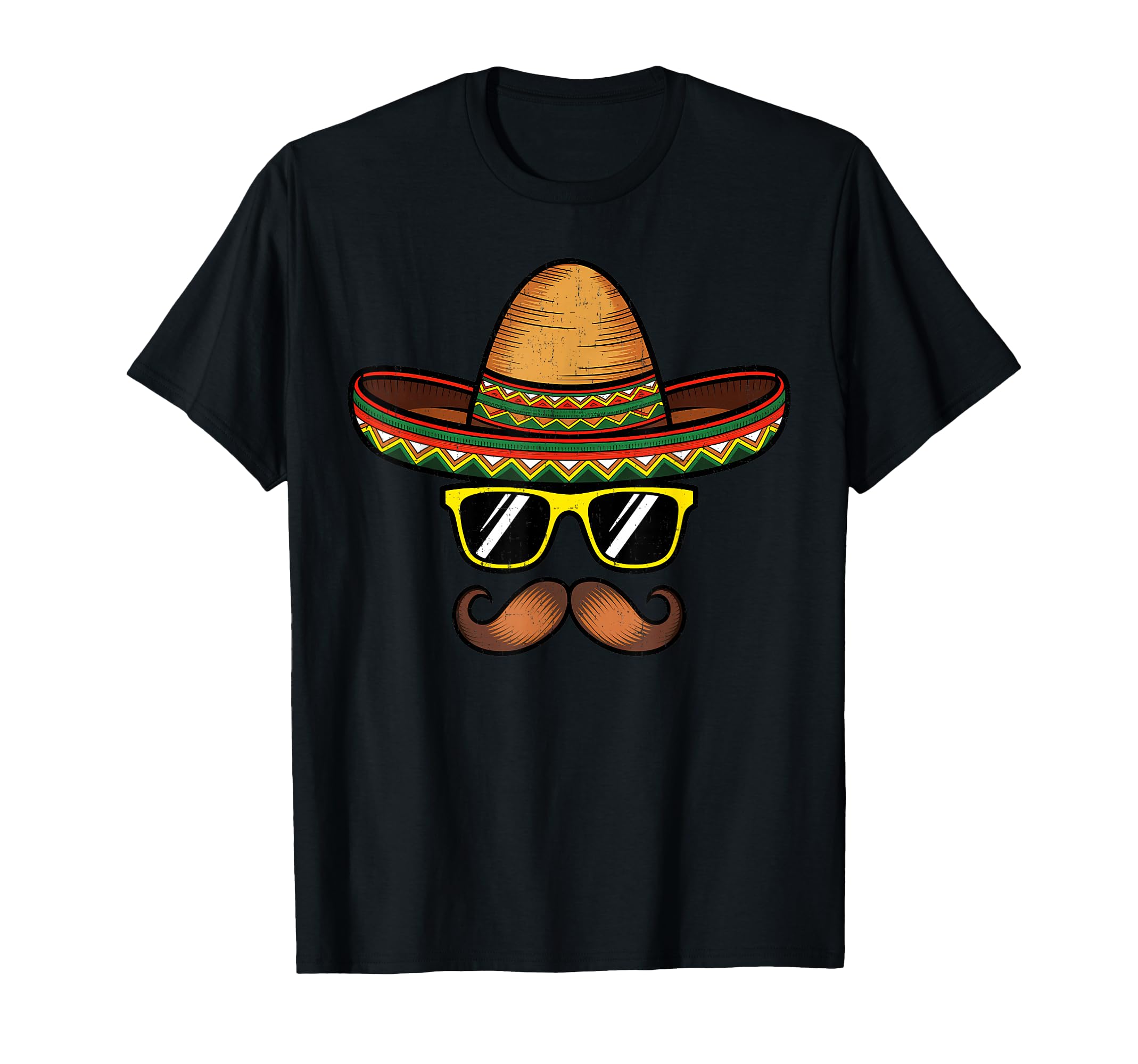 Funny Cinco De Mayo Funny Sombrero T-Shirt - Custom Art Print Men Women - T-Shirt, Sweatshirt, Hoodie