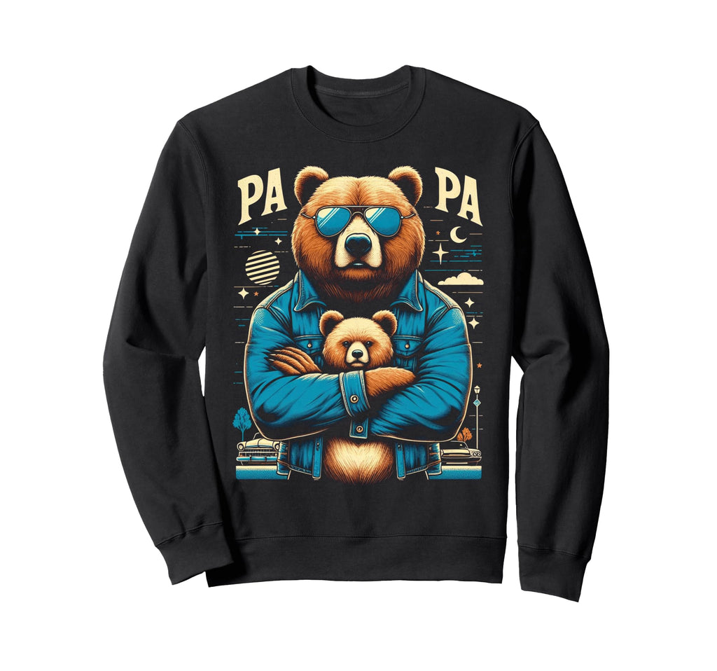 Papa Bear Funny Bears Animal Lover Sweatshirt - Novelty Apparel for Adults - T-Shirt, Sweatshirt, Hoodie