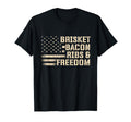 Brisket Bacon Ribs Freedom Bbq Lover T-Shirt - Fun Novelty Design Unisex - T-Shirt, Sweatshirt, Hoodie