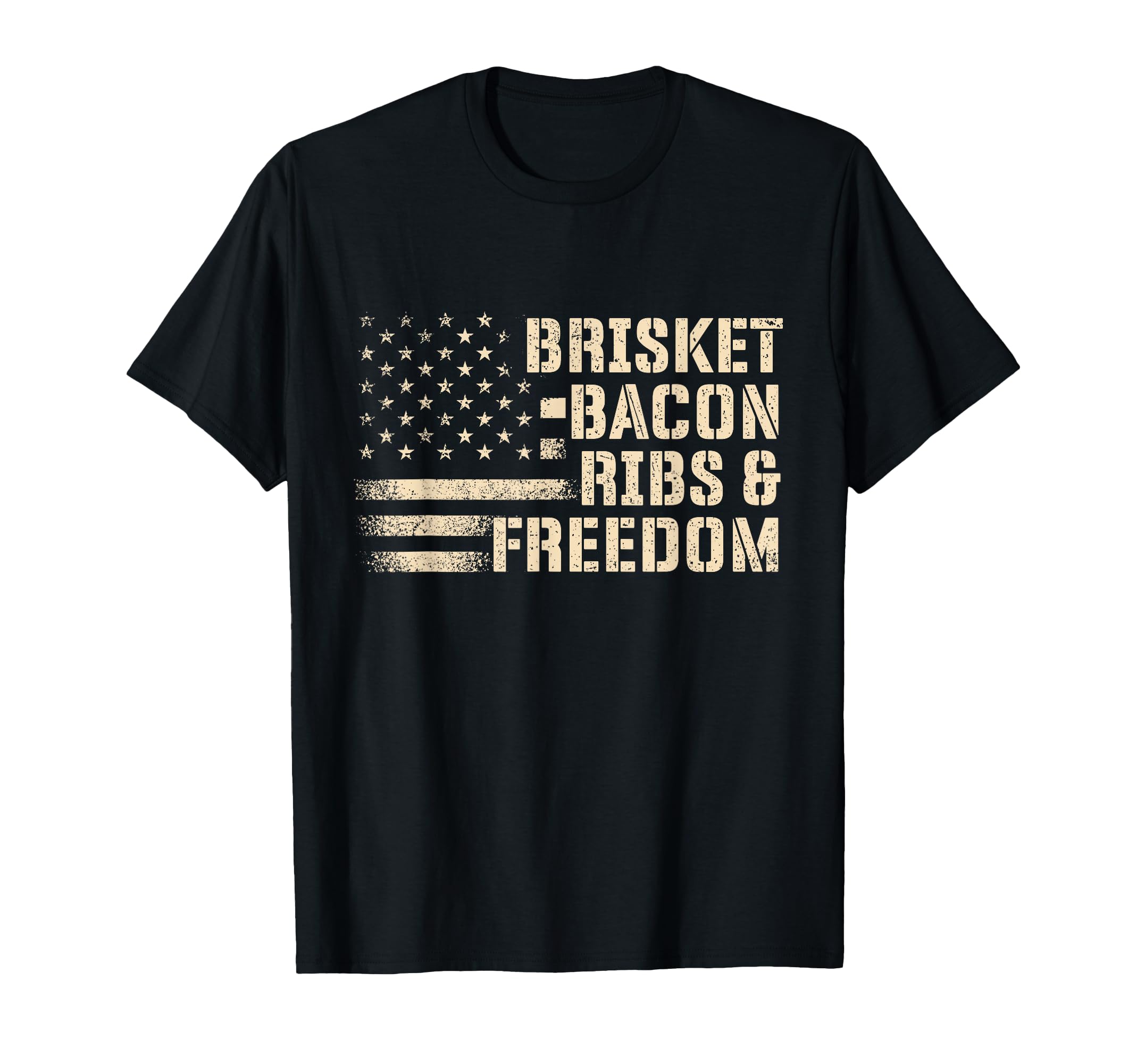 Brisket Bacon Ribs Freedom Bbq Lover T-Shirt - Fun Novelty Design Unisex - T-Shirt, Sweatshirt, Hoodie