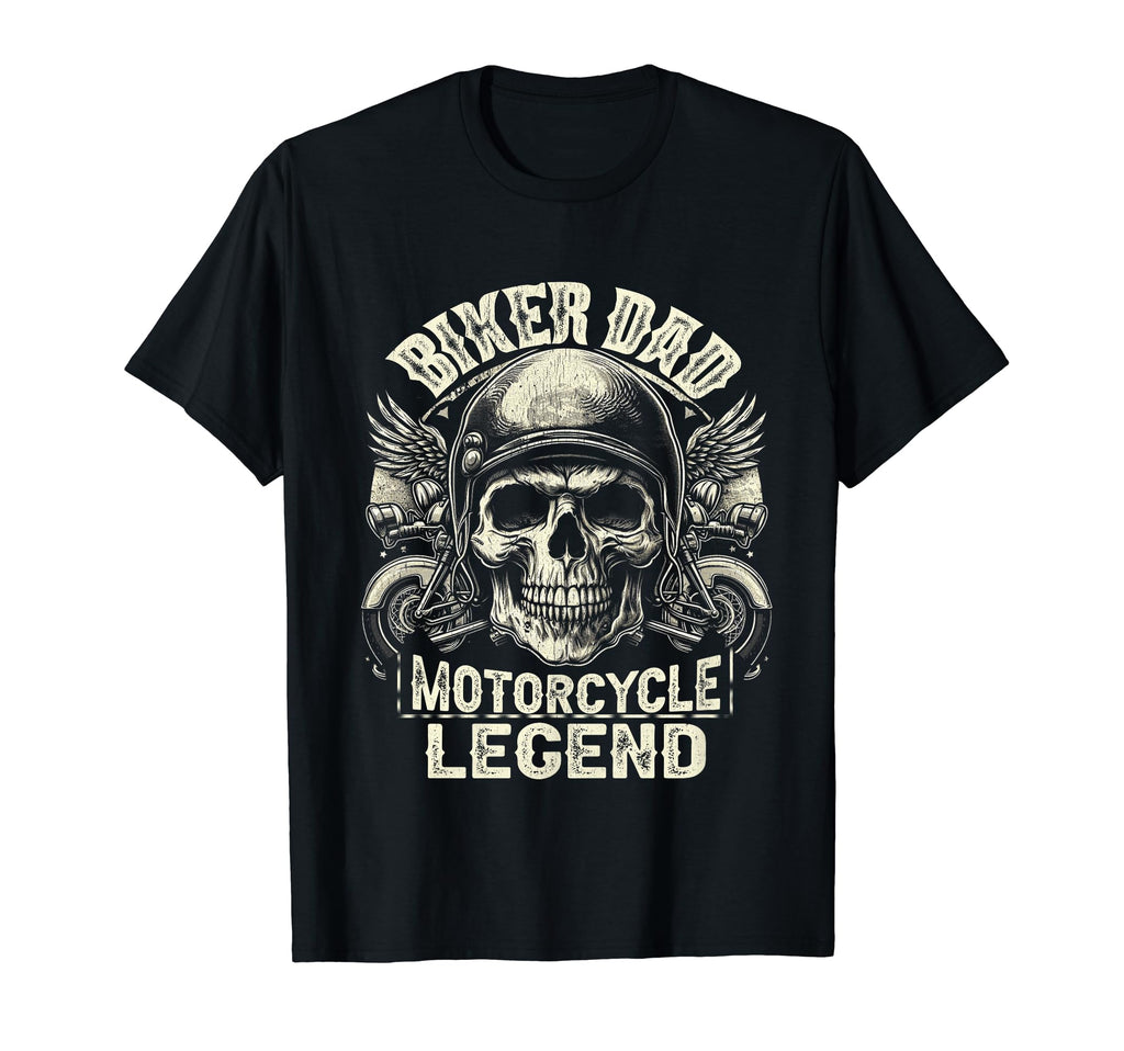 Biker Dad Motorcycle Legend Dad T-Shirt - Custom Art Print for Adults - T-Shirt, Sweatshirt, Hoodie
