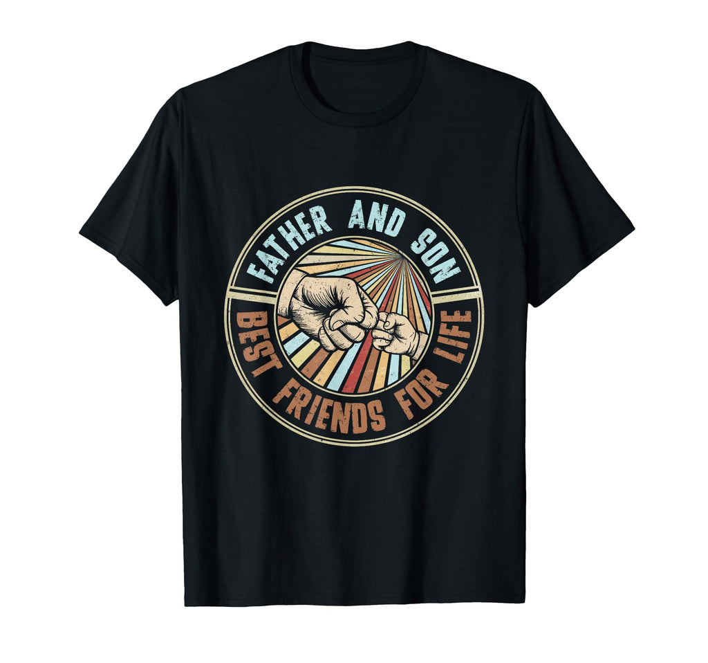 Happy Fathers Day Father And Son T-Shirt - Fun Novelty Design for Adults - T-Shirt, Sweatshirt, Hoodie