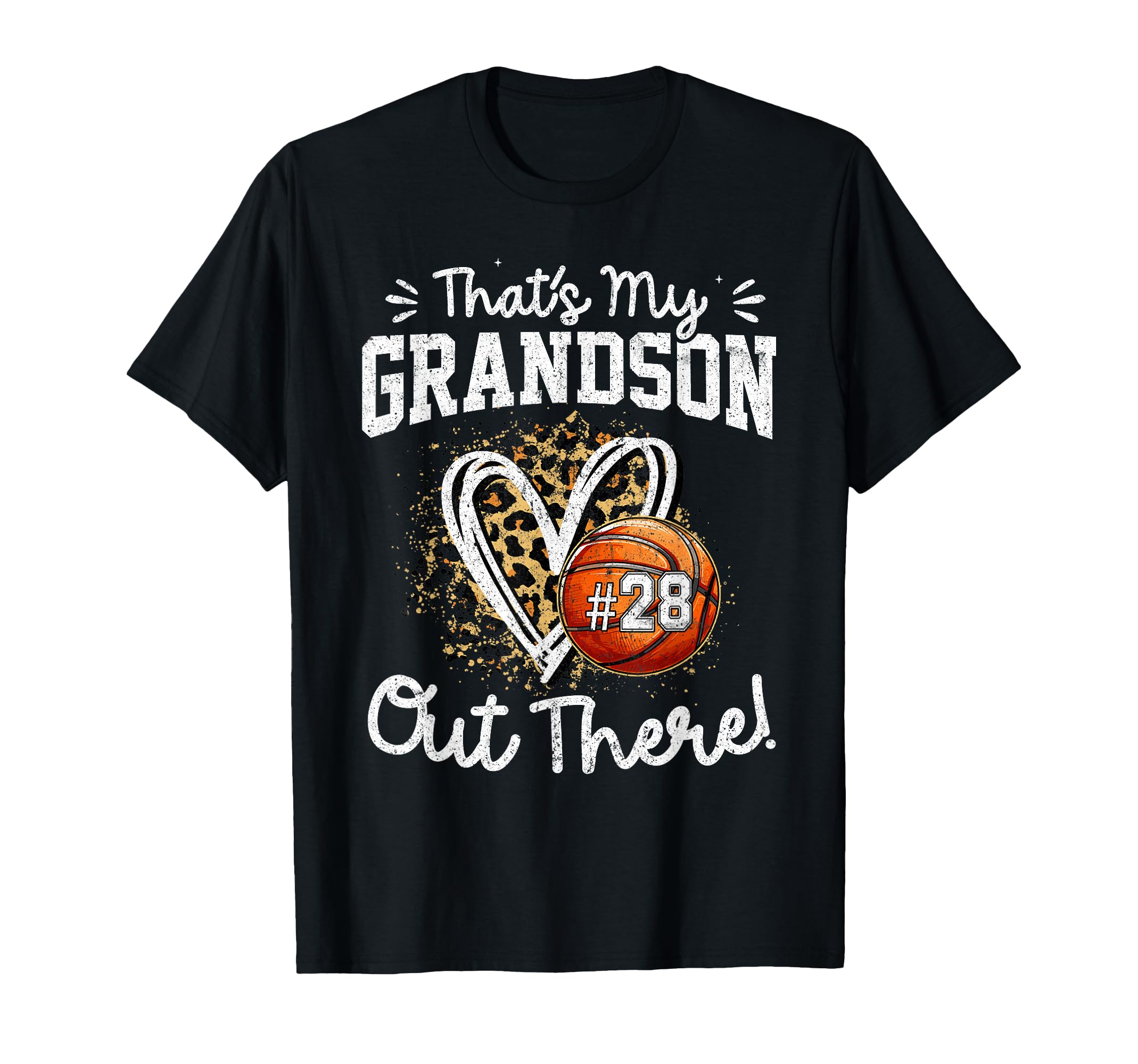 Thats My Grandson Out There Number 28 T-Shirt - Graphic Print Unisex - T-Shirt, Sweatshirt, Hoodie