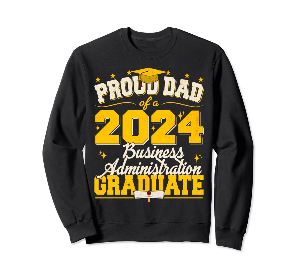 Proud Dad 2024 Business Sweatshirt - Custom Art Print for Adults - T-Shirt, Sweatshirt, Hoodie