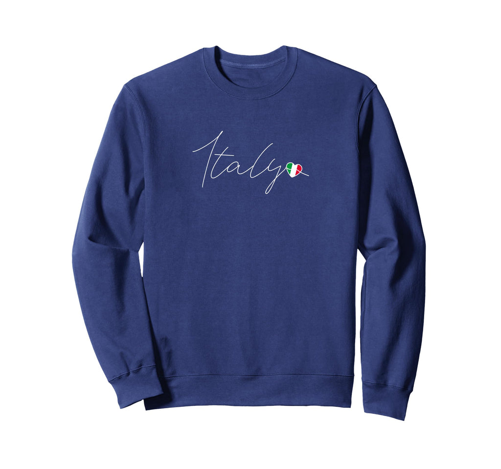 Italia Simple Love Italian Flag Sweatshirt - Minimalist Print for Adults - T-Shirt, Sweatshirt, Hoodie