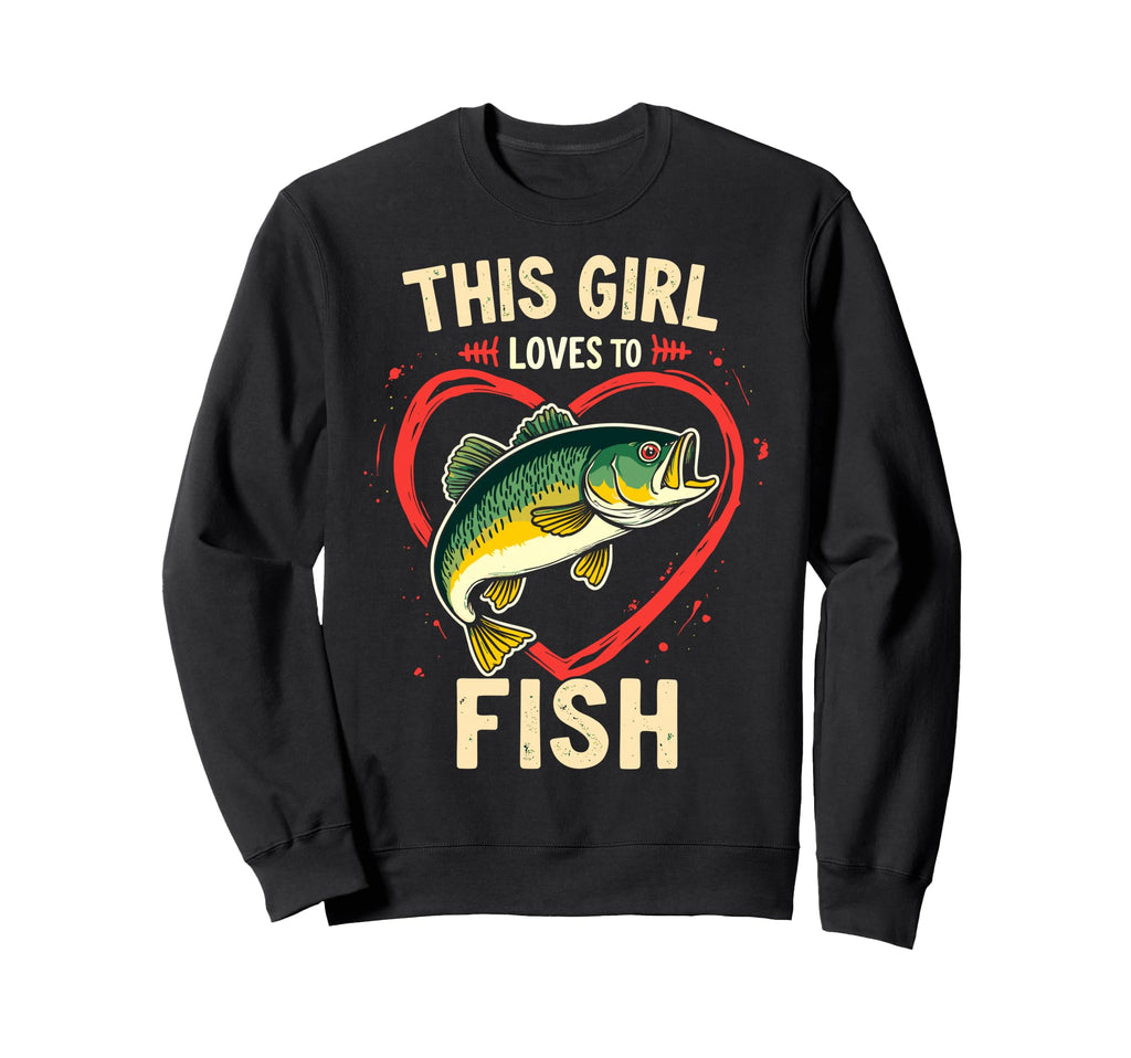This Loves To Fish Fisher Mom Sweatshirt - Custom Art Print Men Women - T-Shirt, Sweatshirt, Hoodie