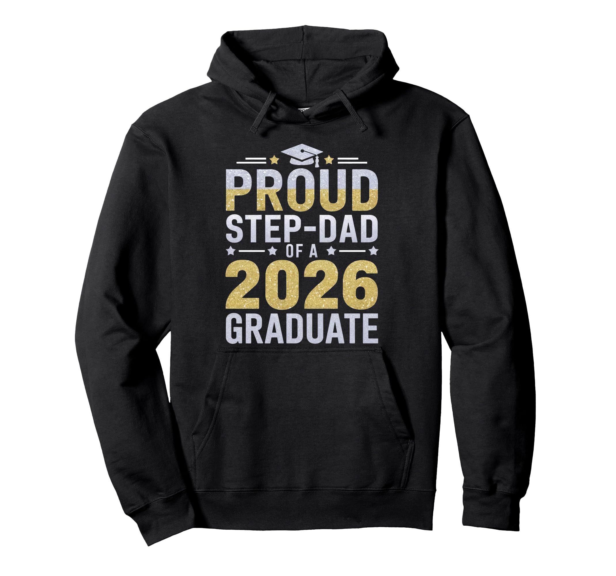 Step Dad Senior 2026 Proud Dad Class Hoodie - Novelty Apparel Men Women - T-Shirt, Sweatshirt, Hoodie