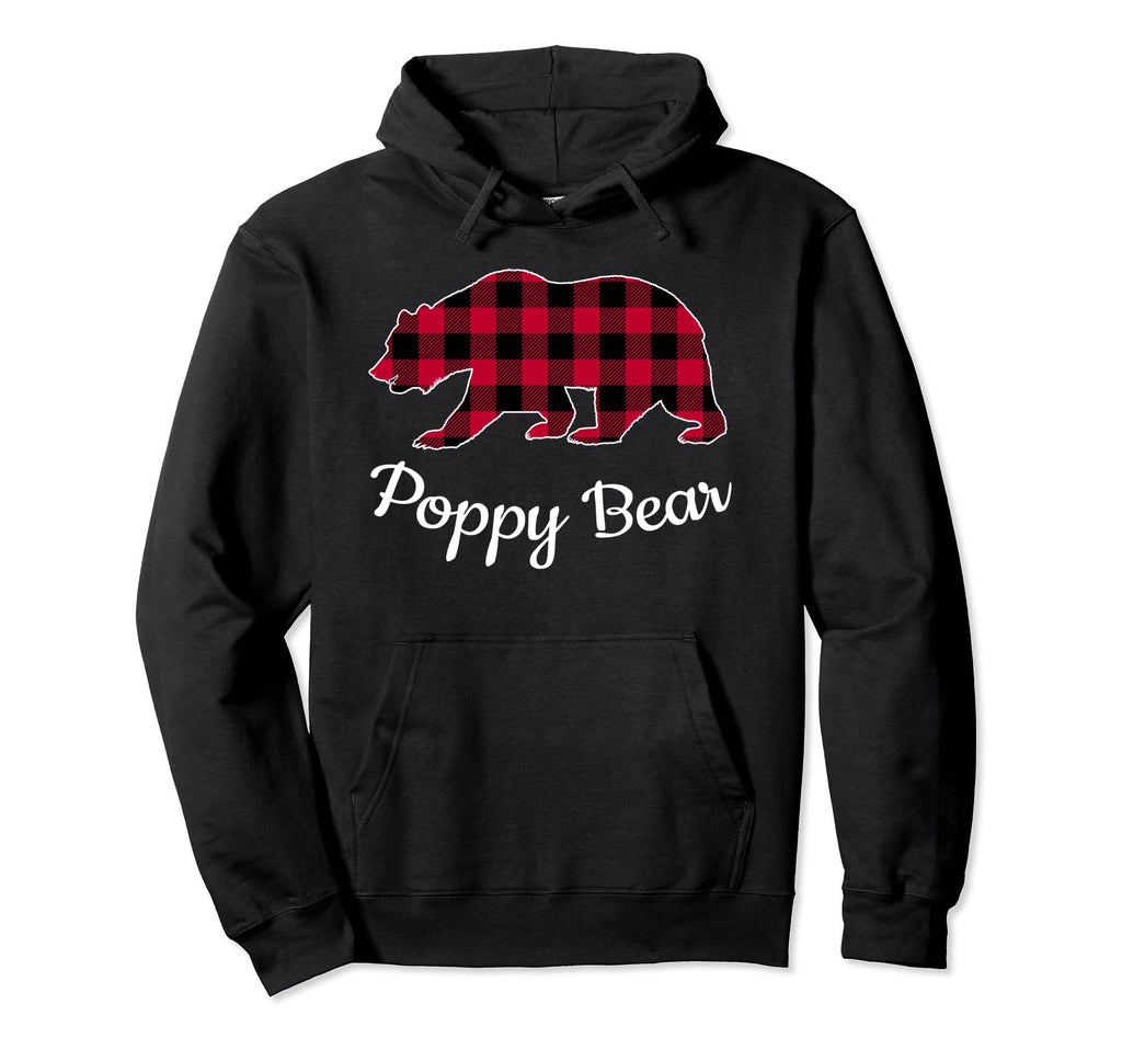 Poppy Bear Pajama Red Buffalo Plaid Hoodie - Aesthetic Graphic for Adults - T-Shirt, Sweatshirt, Hoodie
