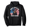 Rottweiler Dad American Flag Rottie Hoodie - Minimalist Print for Adults - T-Shirt, Sweatshirt, Hoodie