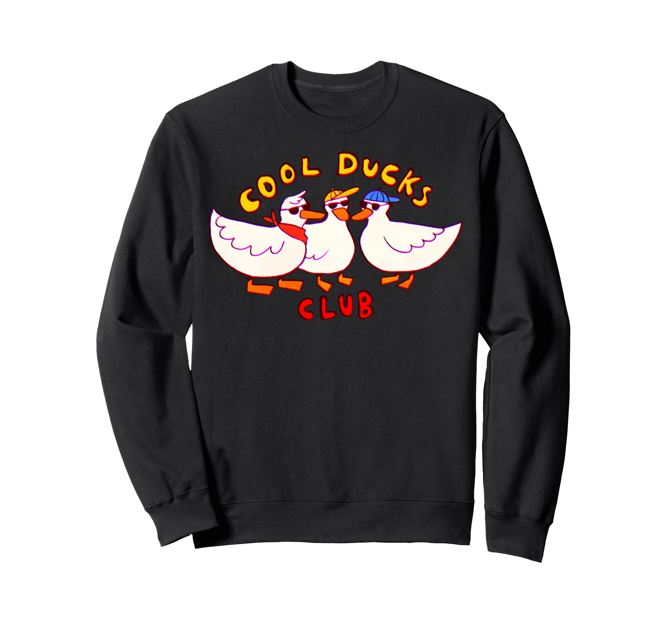 Threadless Ducks Club Ducks Sweatshirt - Custom Art Print Men Women - T-Shirt, Sweatshirt, Hoodie