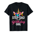 Step Dad Birthday Funny Unicorn T-Shirt - Custom Art Print for Adults - T-Shirt, Sweatshirt, Hoodie