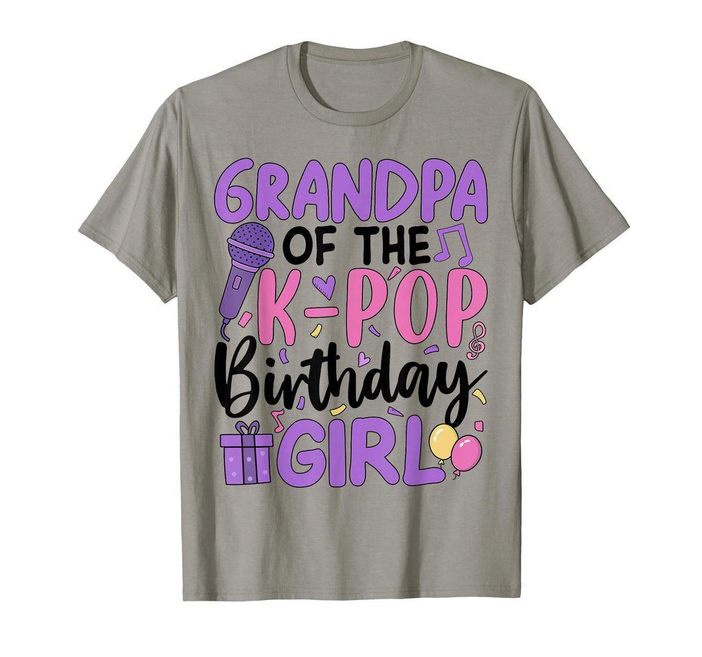 Grandpa K Pop Birthday Korean Music T-Shirt - Aesthetic Graphic for Adults - T-Shirt, Sweatshirt, Hoodie