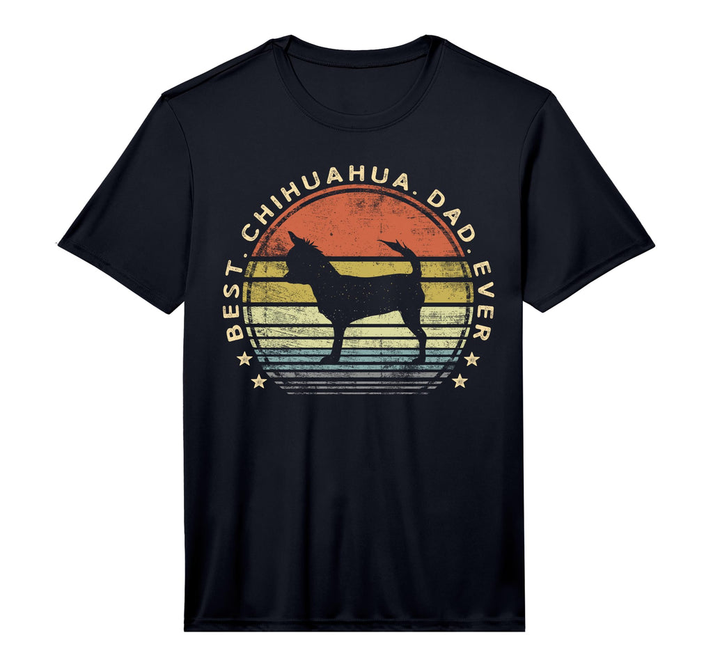 Best Chihuahua Dad Ever Chi Dog Lover T-Shirt - Custom Art Print Men Women - T-Shirt, Sweatshirt, Hoodie