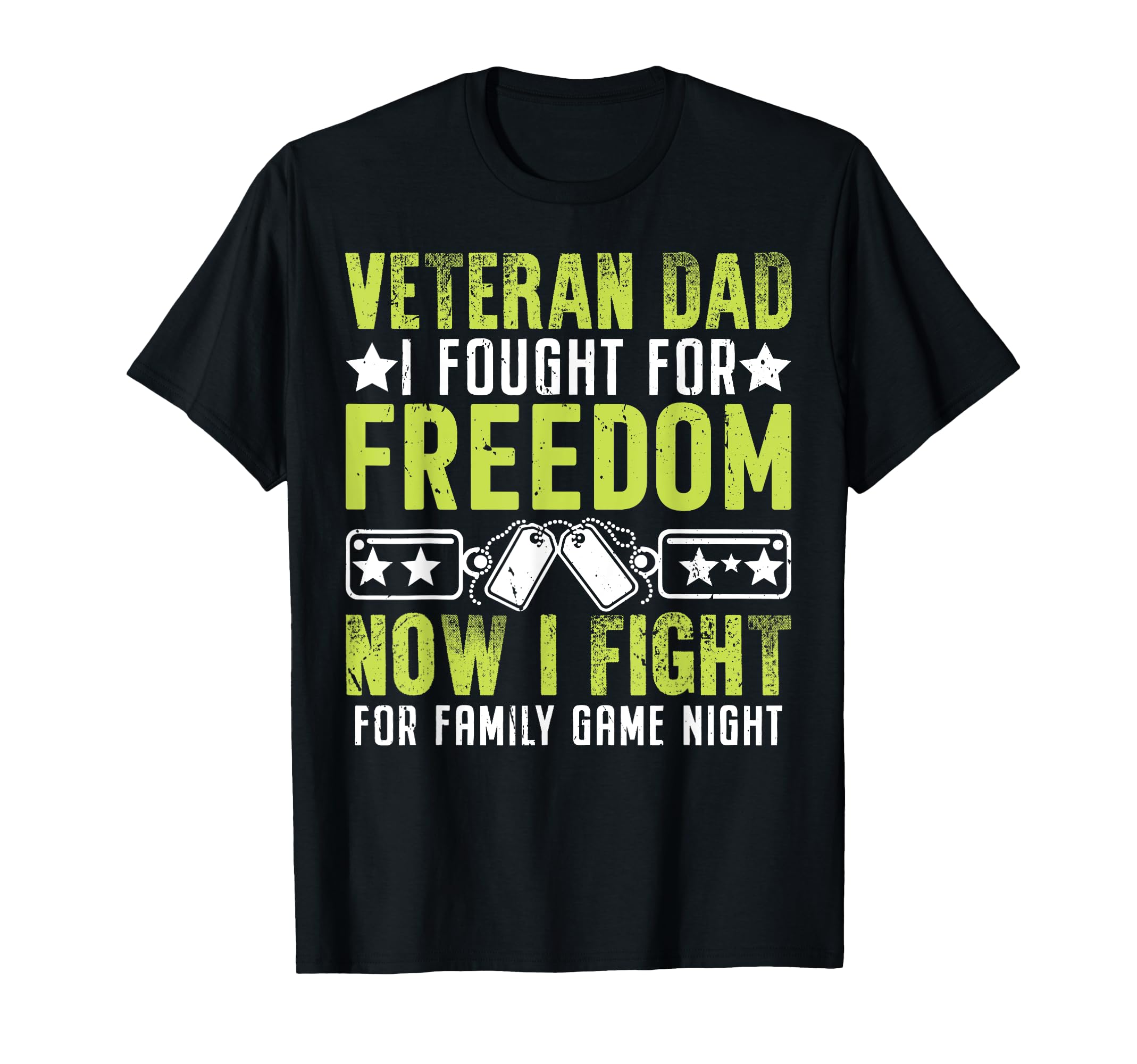 Now I Fight Family Game Night Veteran Dad T-Shirt - Minimalist Print Unisex - T-Shirt, Sweatshirt, Hoodie