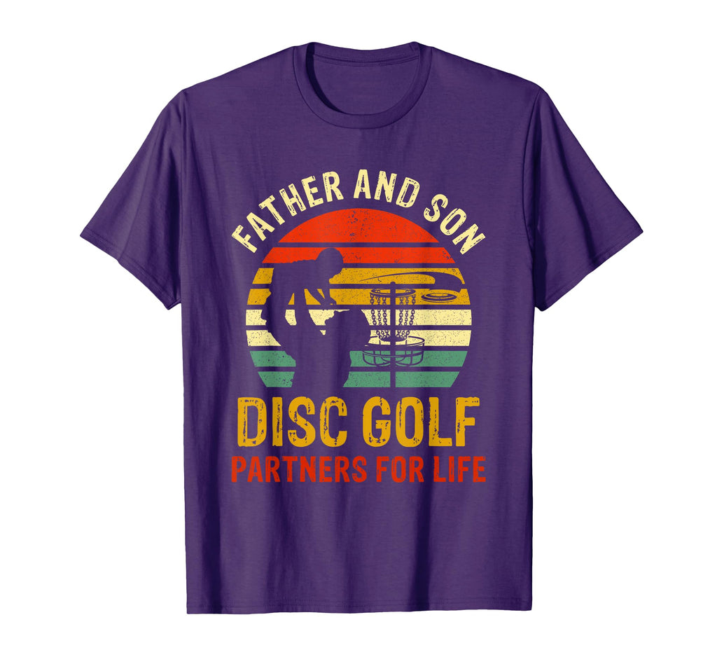 Dad And Son Disc Golf Partners Life T-Shirt - Streetwear Style for Adults - T-Shirt, Sweatshirt, Hoodie