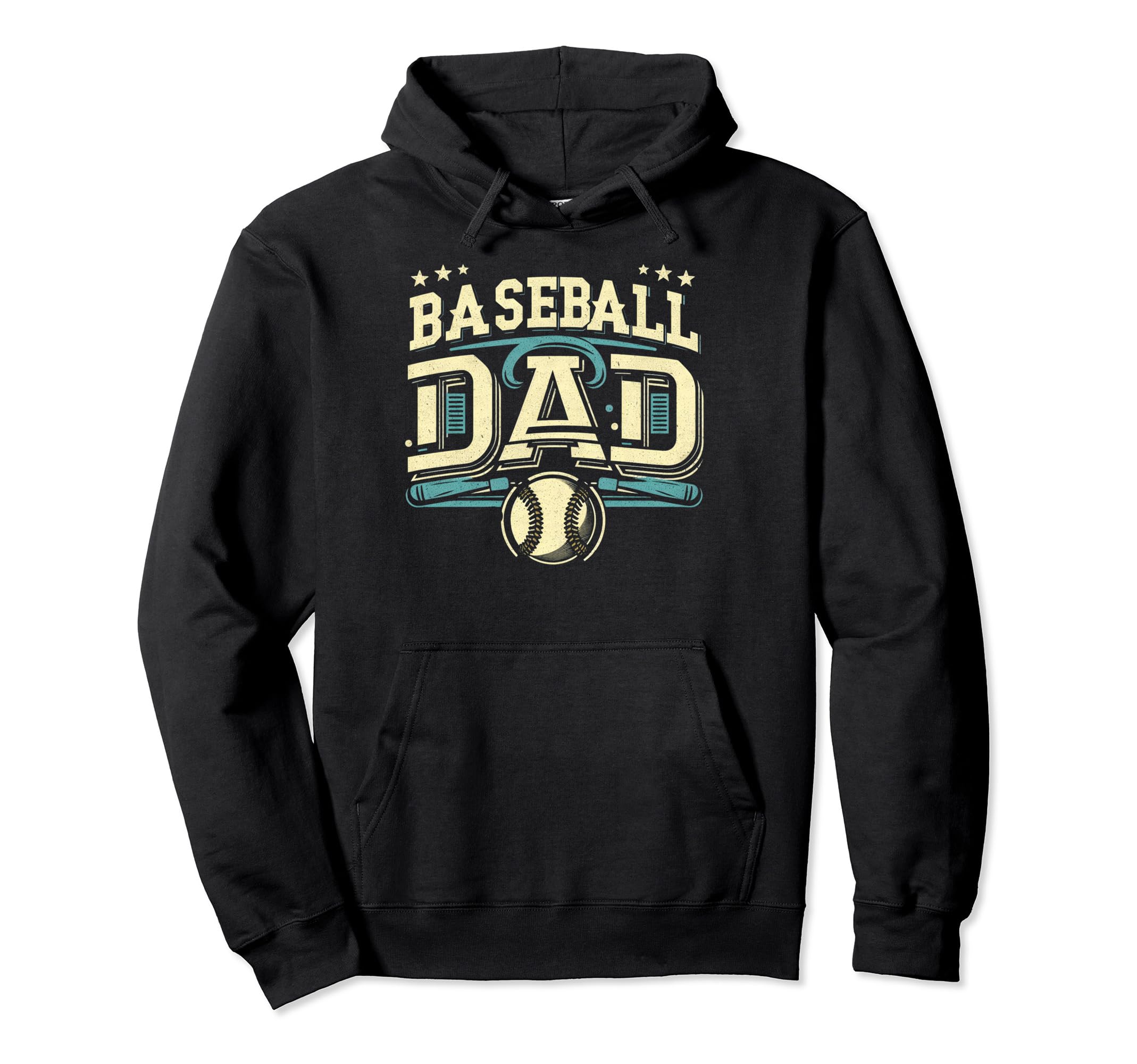 Baseball Dad Fathers Day Hoodie - Minimalist Print for Adults - T-Shirt, Sweatshirt, Hoodie