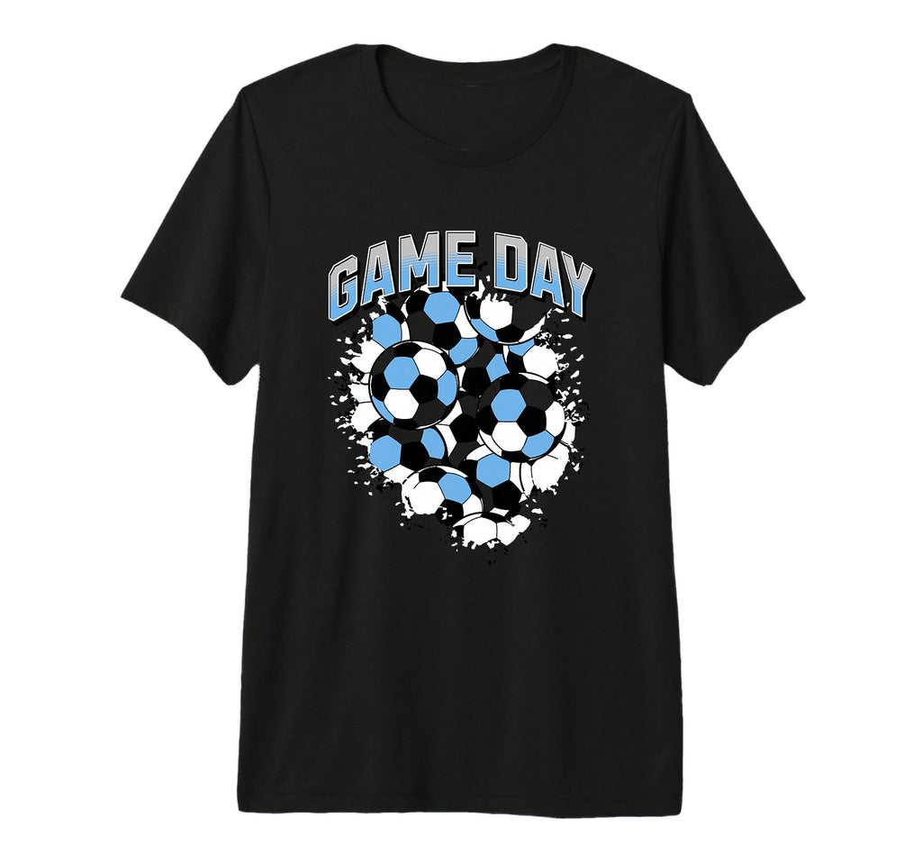 Game Day Soccer Football Sports Fan Sky T-Shirt - Graphic Print for Adults - T-Shirt, Sweatshirt, Hoodie