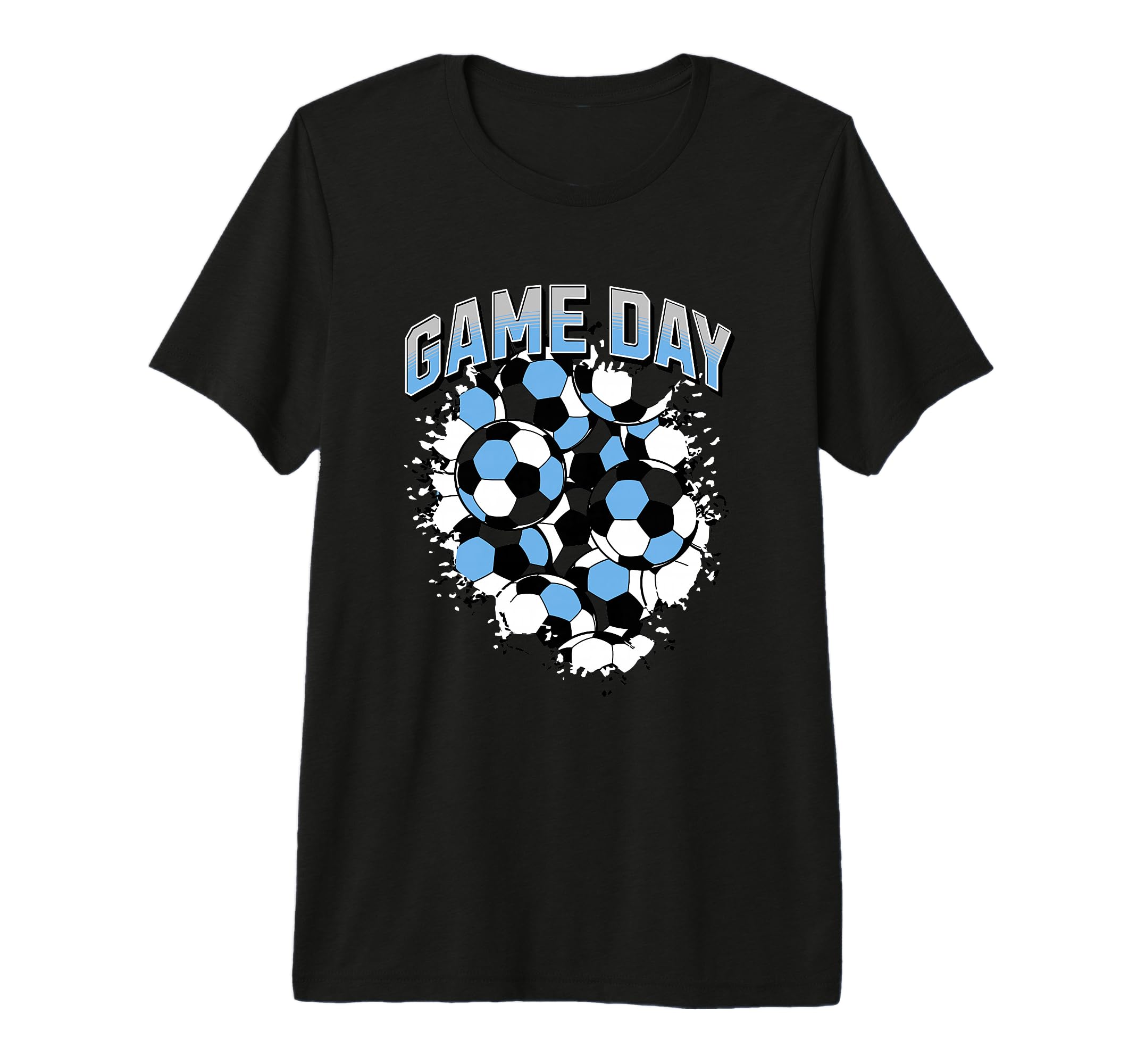 Game Day Soccer Football Sports Fan Sky T-Shirt - Graphic Print for Adults - T-Shirt, Sweatshirt, Hoodie