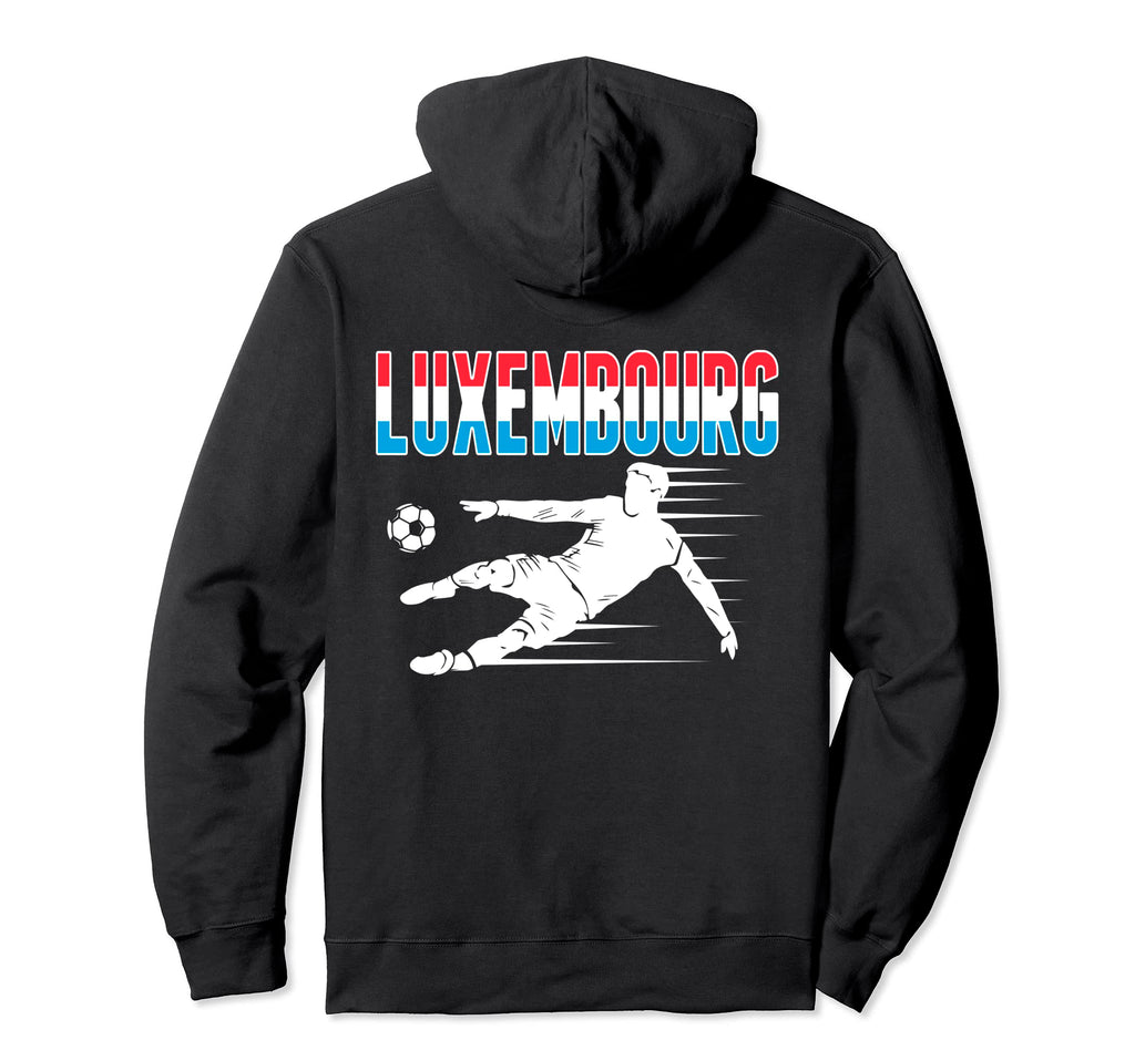 Luxembourg Soccer Lovers Jersey Hoodie - Streetwear Style for Adults - T-Shirt, Sweatshirt, Hoodie