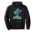 He Is Rizzin Meme Soccer Jesus Religious Hoodie - Custom Art Print Unisex - T-Shirt, Sweatshirt, Hoodie