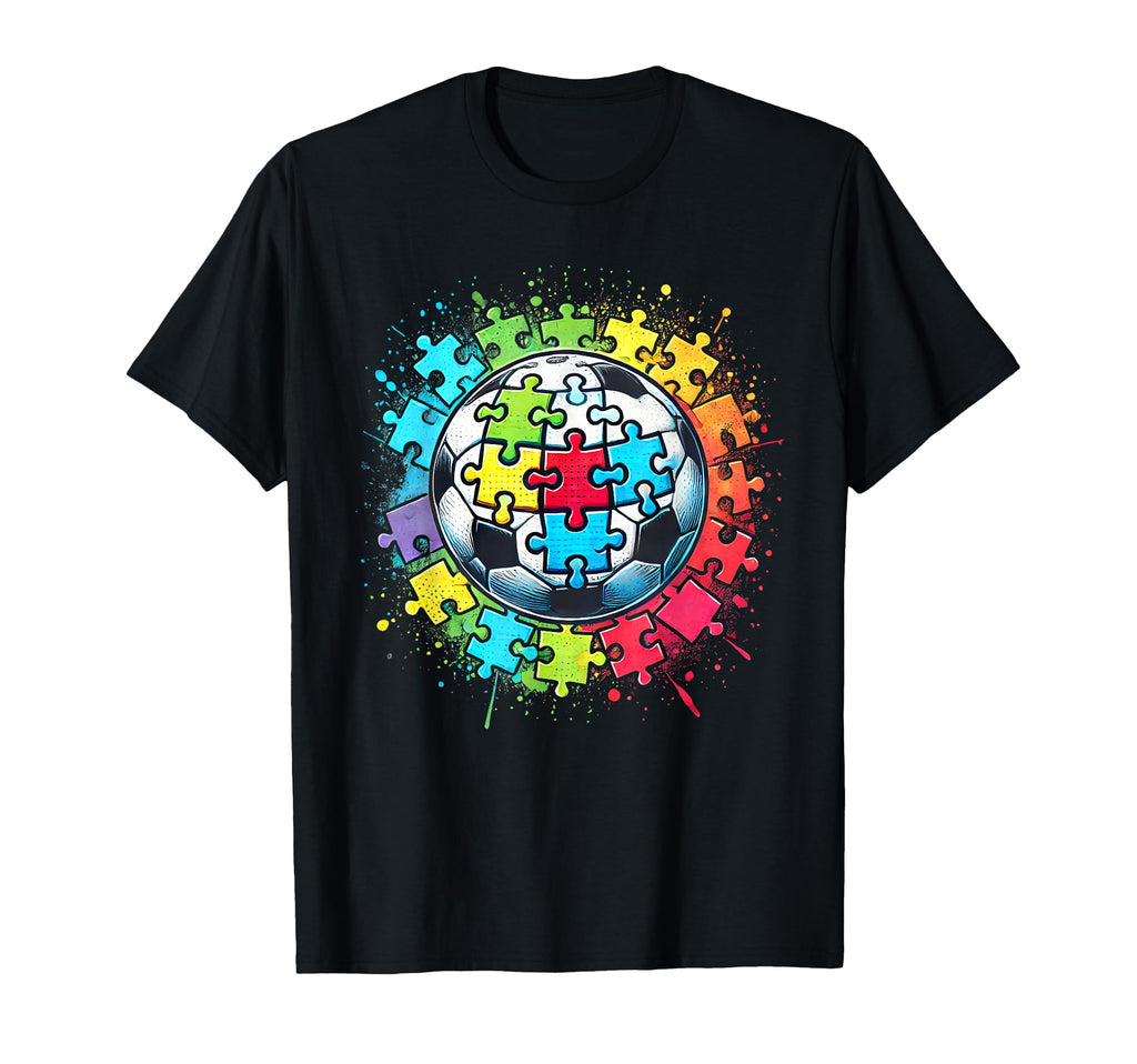 Soccer Ball Autism Awareness Month T-Shirt - Streetwear Style for Adults - T-Shirt, Sweatshirt, Hoodie