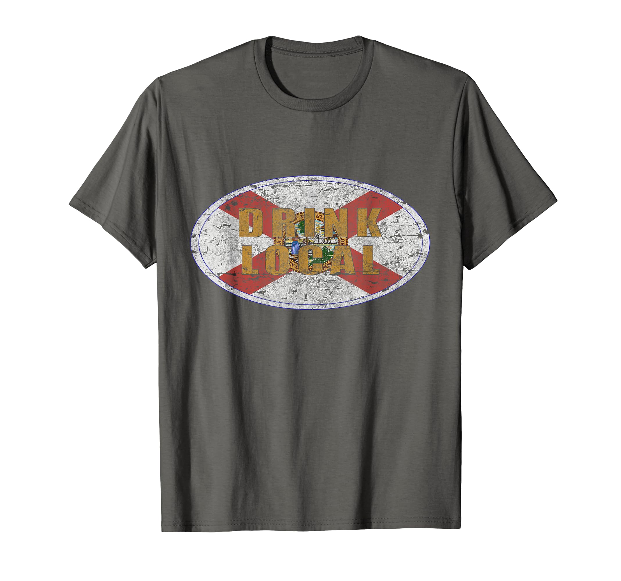 Drink Local Craft Beer Florida Flag T-Shirt - Fun Novelty Design Unisex - T-Shirt, Sweatshirt, Hoodie