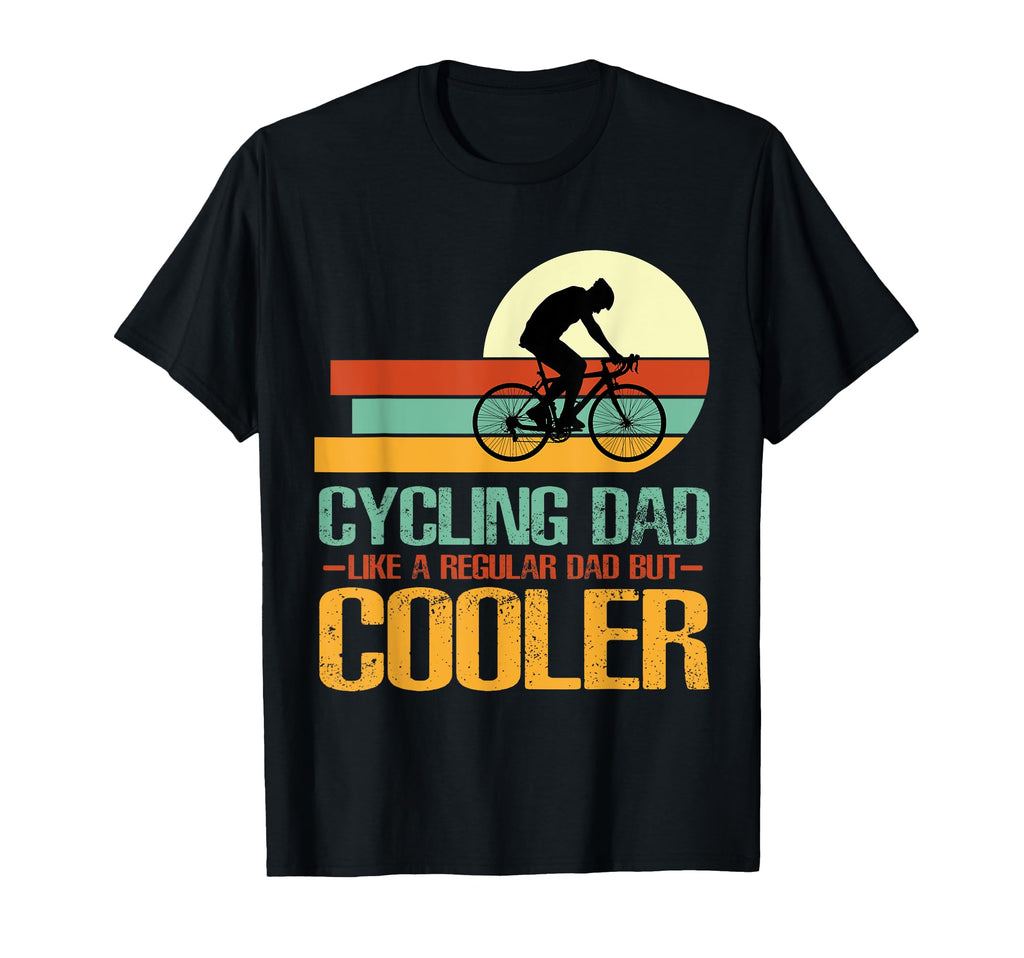Cycling Dad Like Regular Dad But Cooler T-Shirt - Trendy Graphic for Adults - T-Shirt, Sweatshirt, Hoodie