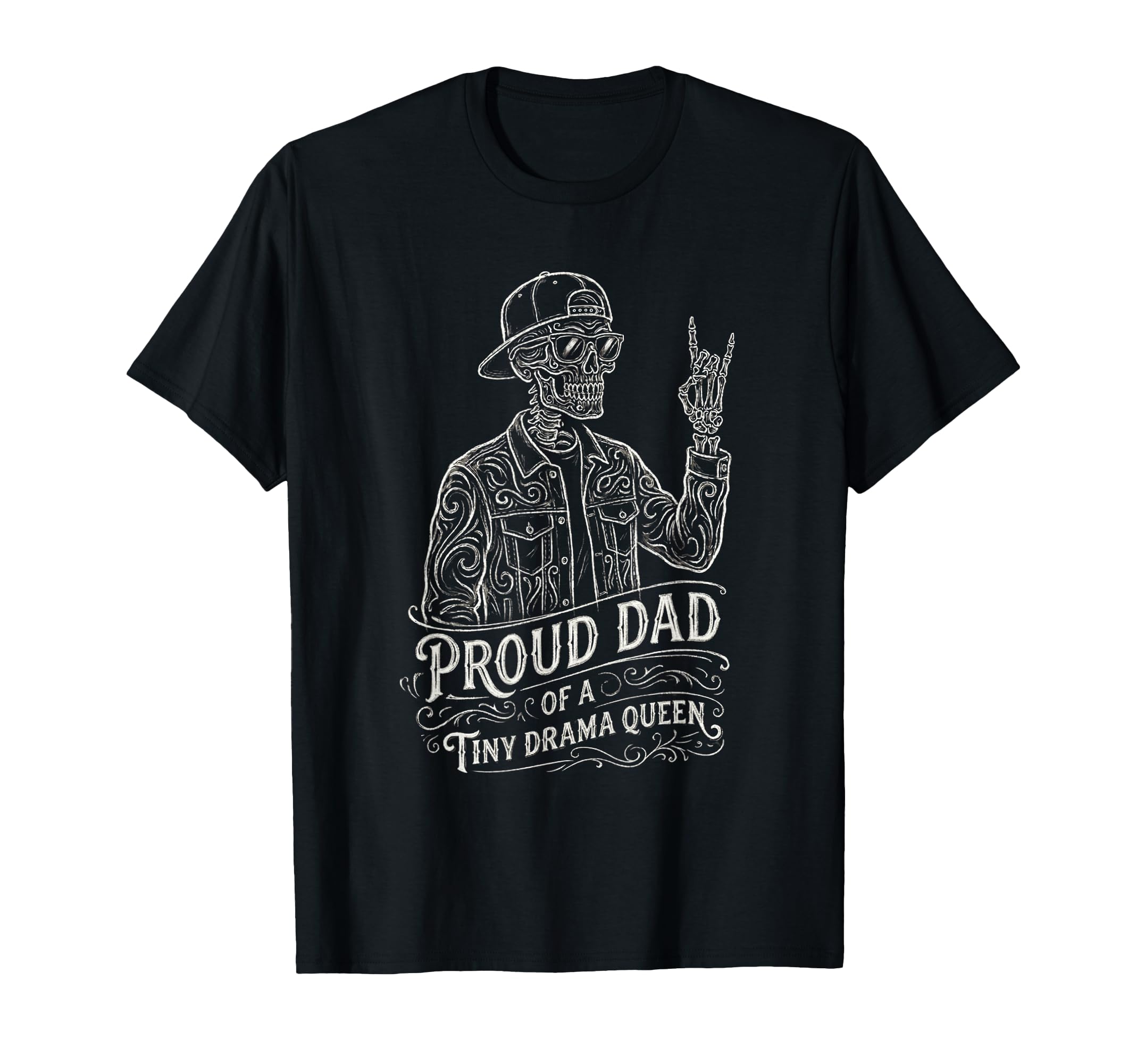 Skeleton Dad Daughter Matching Funny Dad T-Shirt - Unique Graphic Unisex - T-Shirt, Sweatshirt, Hoodie