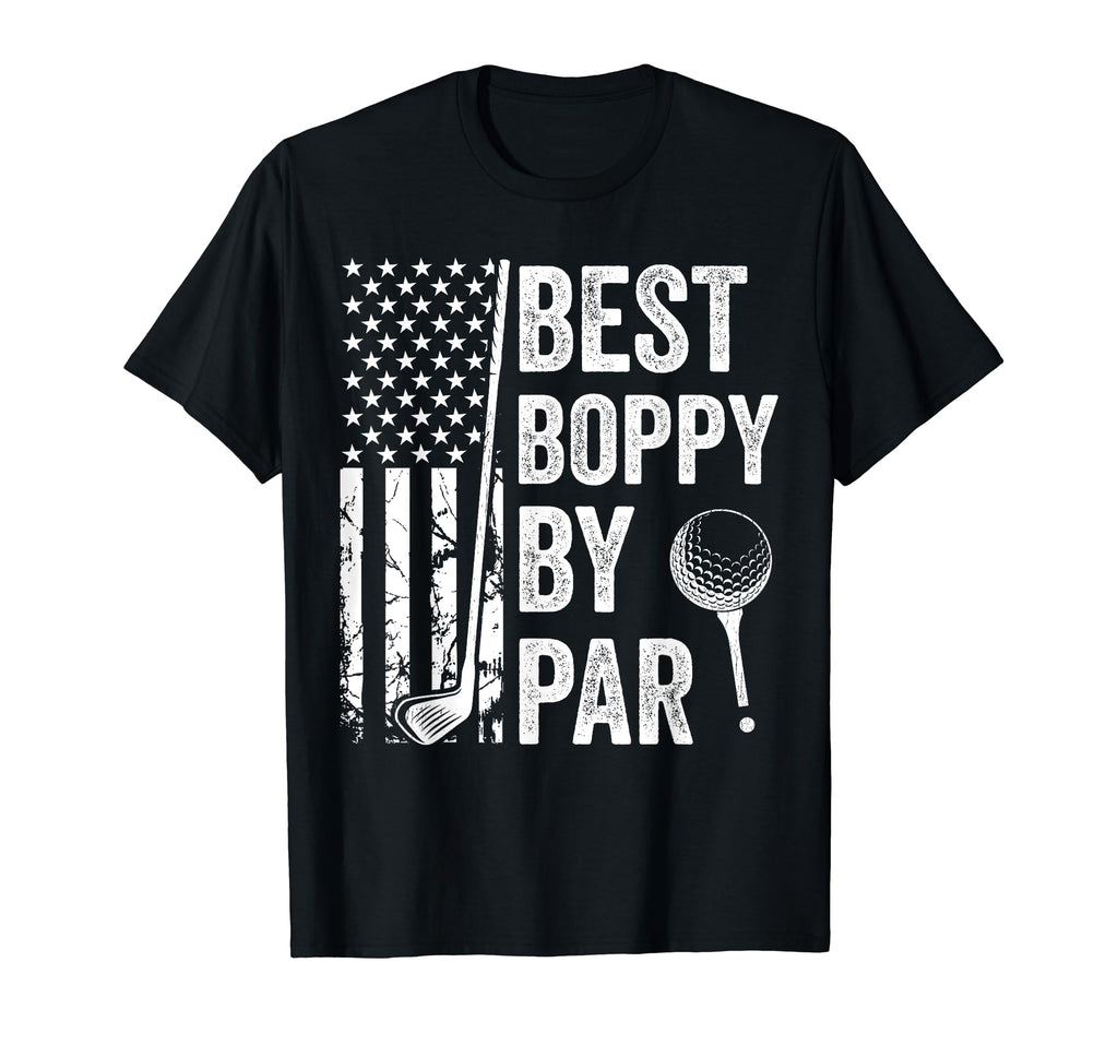 Best Boppy Par Usa Flag Golf Fathers T-Shirt - Custom Art Print Men Women - T-Shirt, Sweatshirt, Hoodie