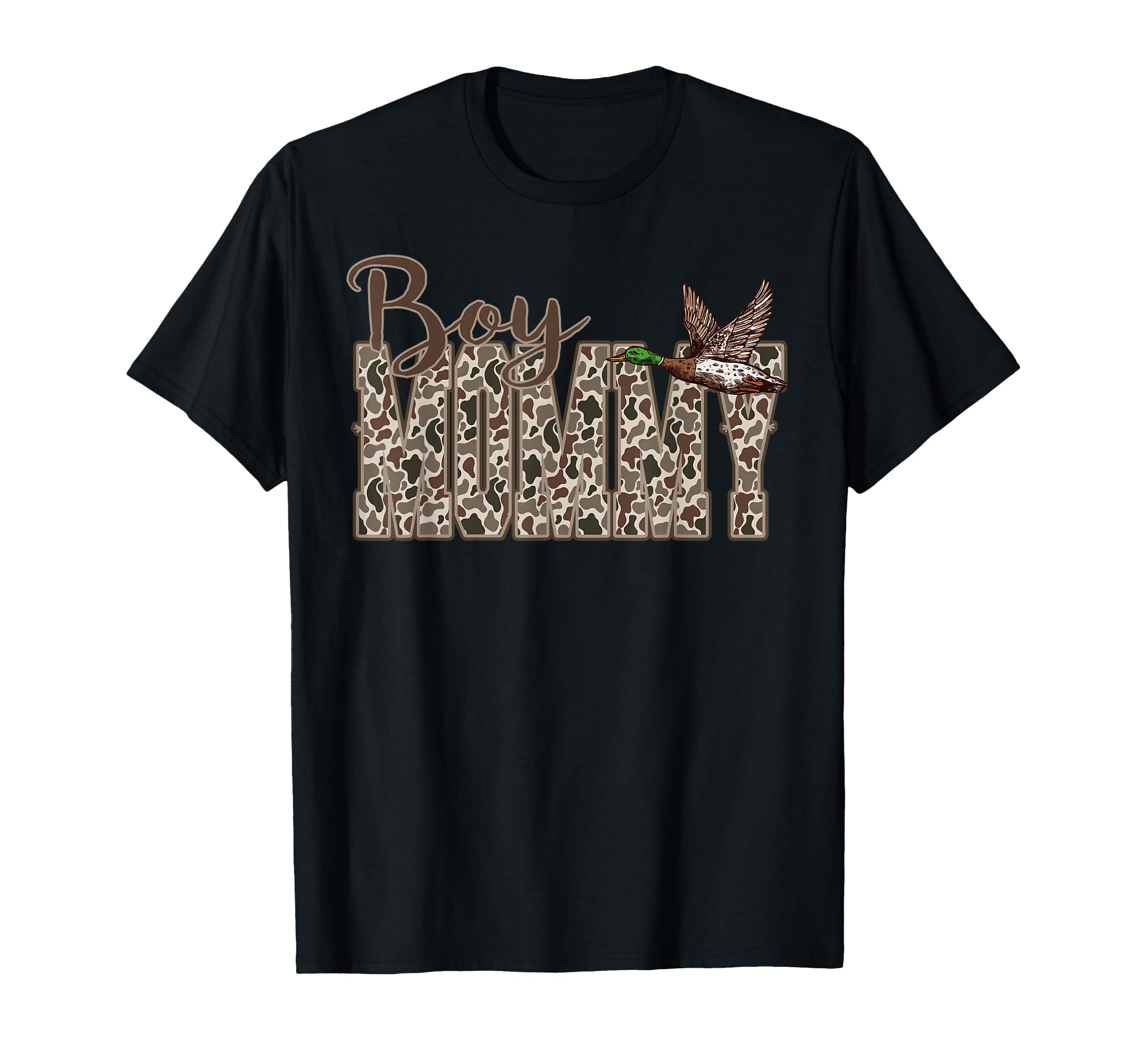 Hunting Mommy Duck Camouflage Camo T-Shirt - Fun Novelty Design for Adults - T-Shirt, Sweatshirt, Hoodie