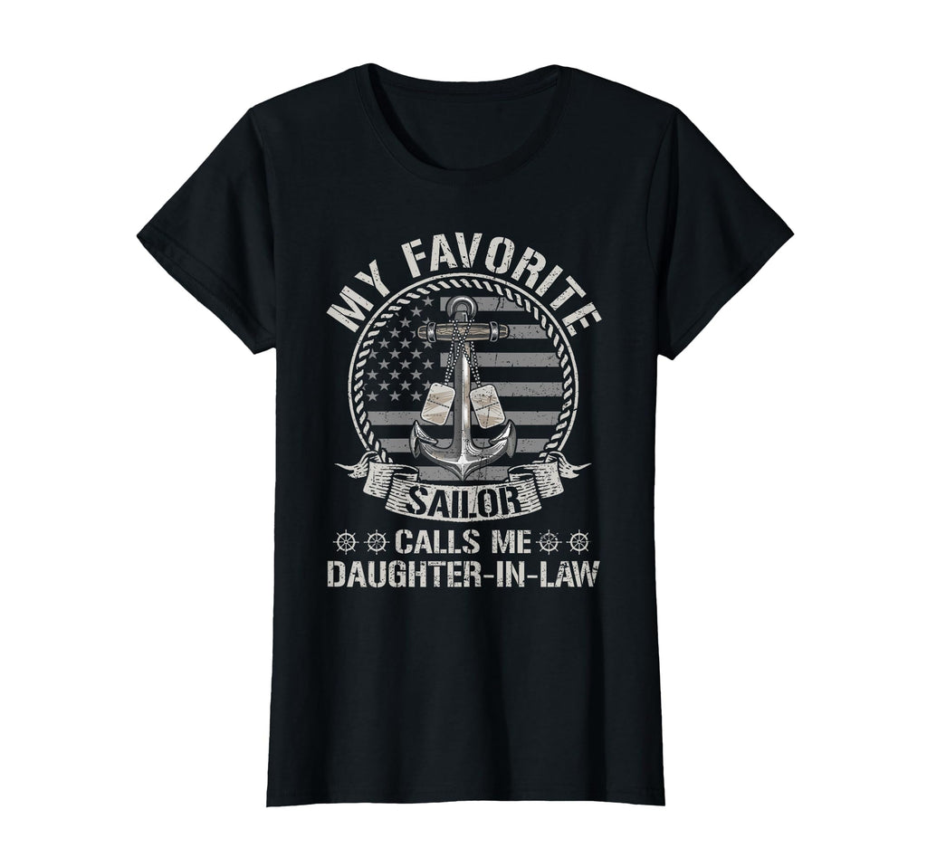Proud Us Sailor Daughter Law Flag T-Shirt - Aesthetic Graphic for Adults - T-Shirt, Sweatshirt, Hoodie