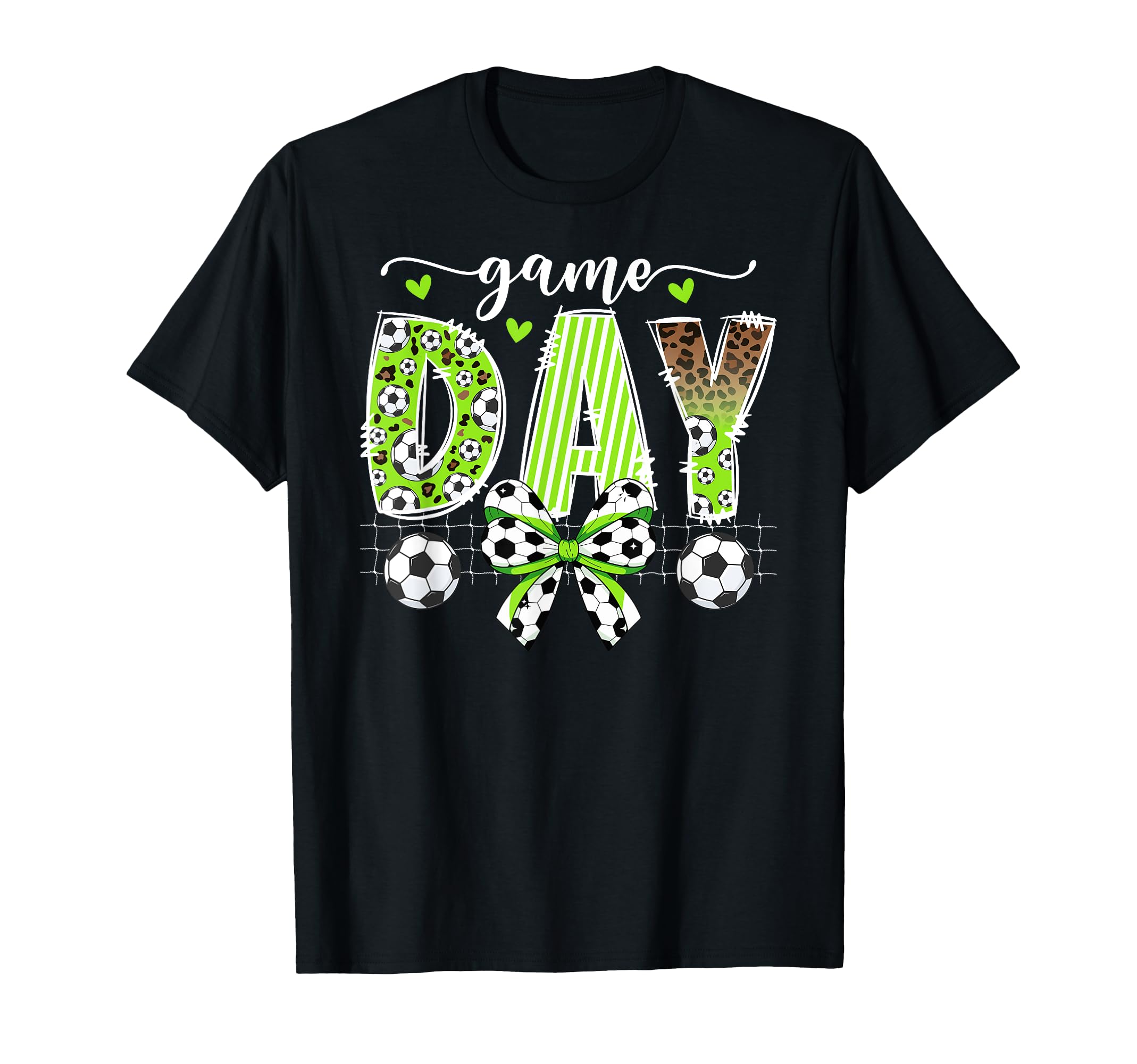 Game Day Soccer Coquette Soccer Game T-Shirt - Novelty Apparel for Adults - T-Shirt, Sweatshirt, Hoodie
