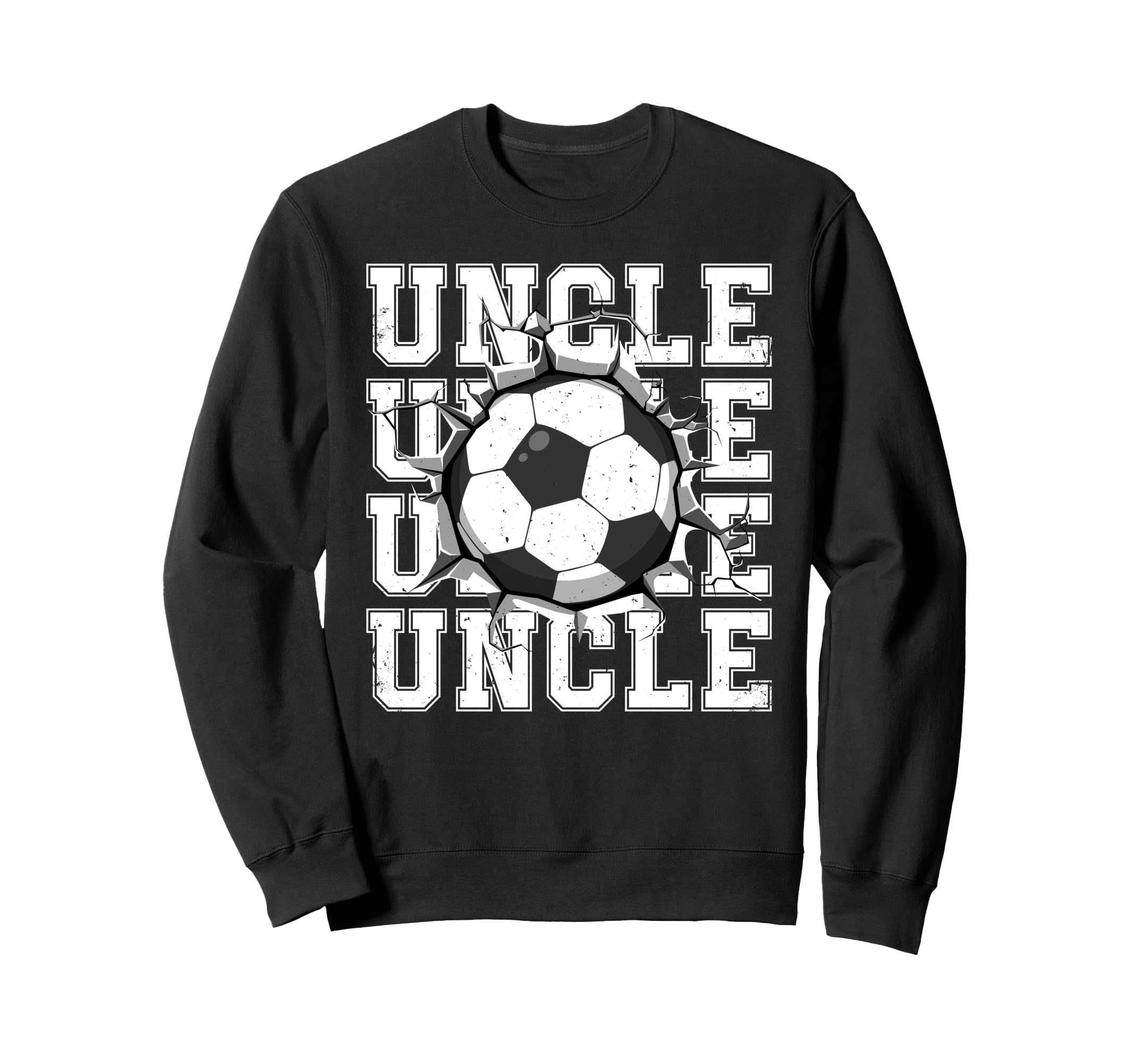 Soccer Uncle Cracked Wall Family Sweatshirt - Unique Graphic for Adults - T-Shirt, Sweatshirt, Hoodie