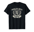 Worlds Best Opa Crest Grandpa T-Shirt - Graphic Print for Adults - T-Shirt, Sweatshirt, Hoodie